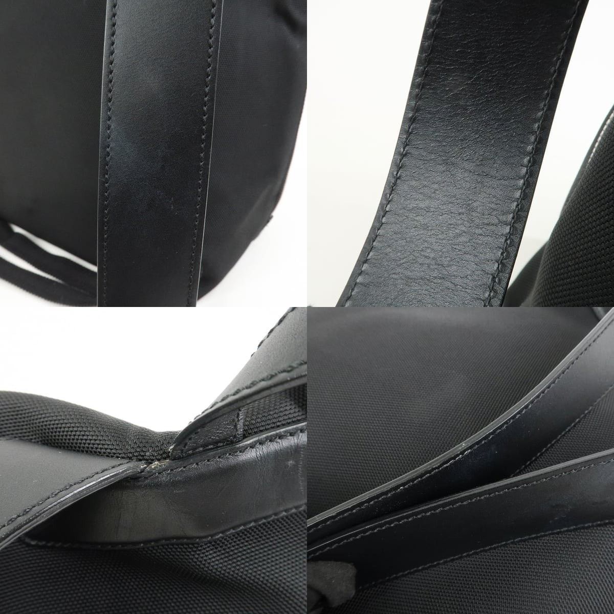 Gucci Gucci Web Canvas & Leather Backpack Black Size ONE SIZE - 4 Thumbnail