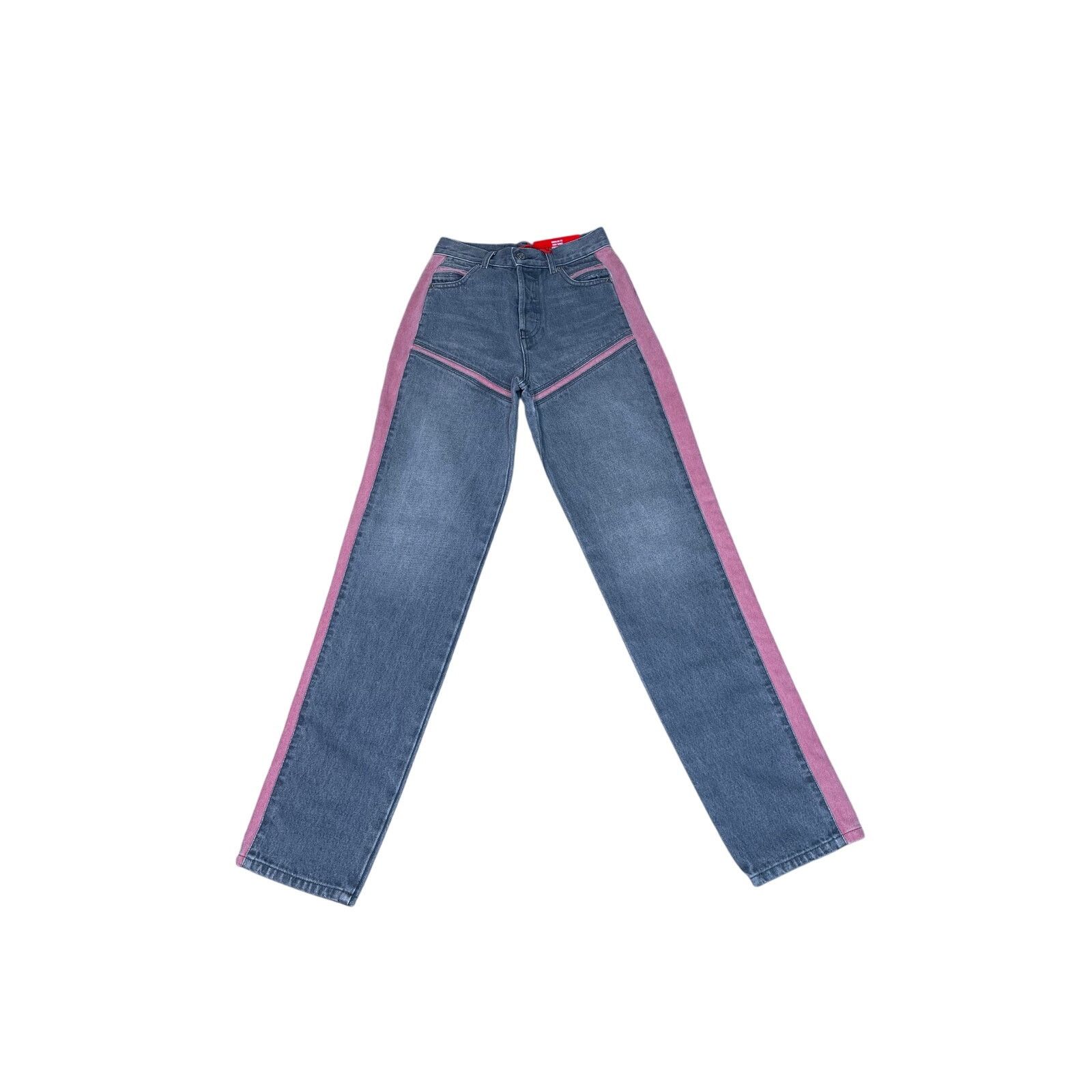 Diesel Diesel D-Pilut Two-Tone Jeans Sz 24 NWT Straight Leg Denim Size 24" / US 00 / IT 34 - 3 Thumbnail