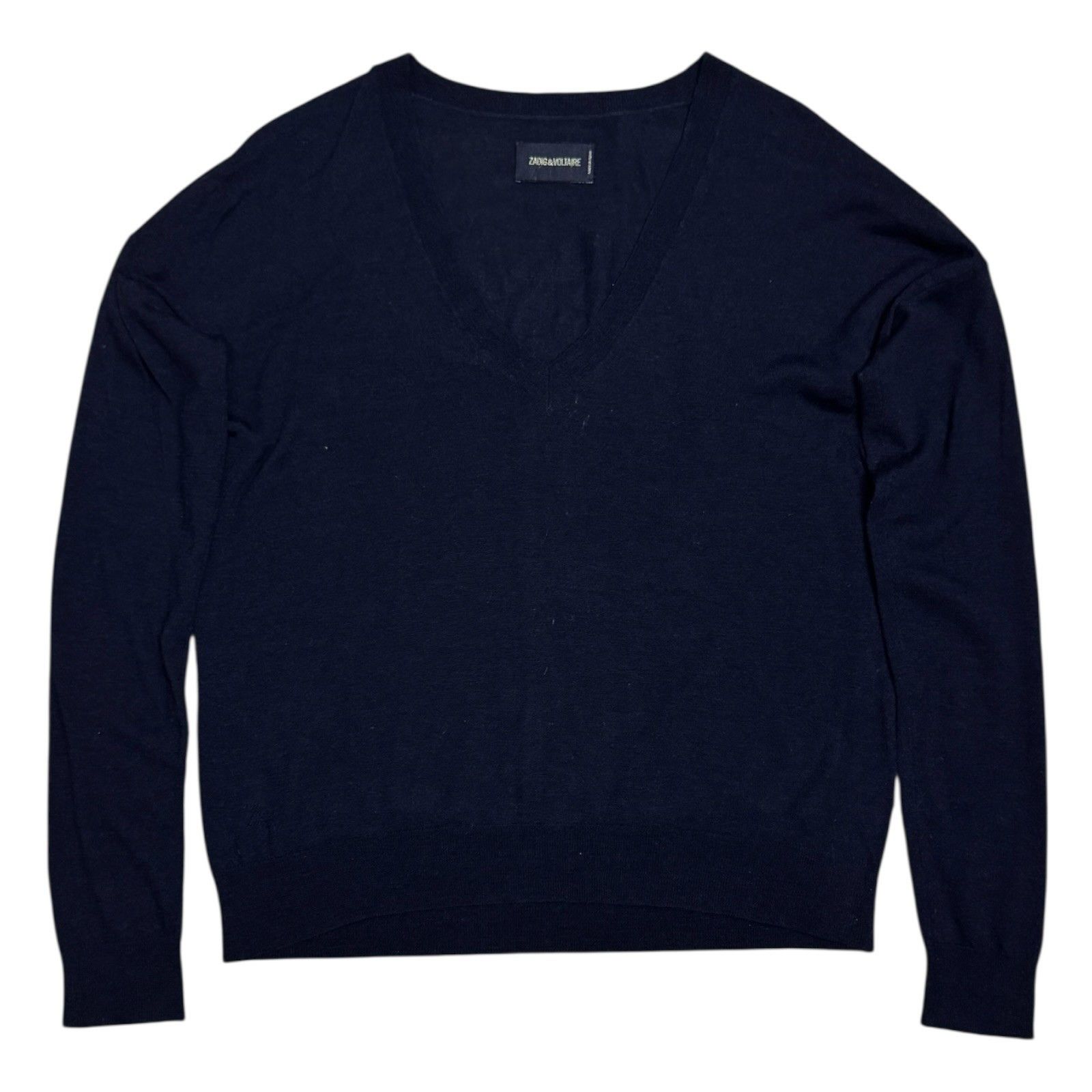 Zadig & Voltaire ZADIG & VOLTAIRE Merino Wool SKULL V-Neck Sweater Mens Large Size US L / EU 52-54 / 3 - 2 Thumbnail