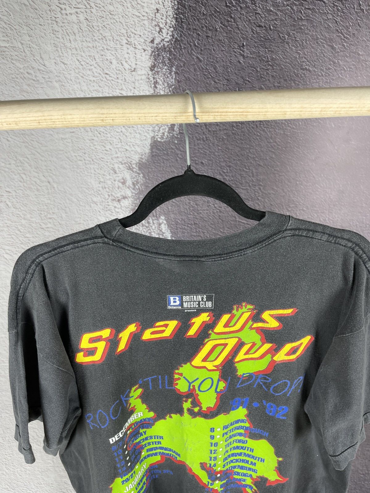 Band Tees Vintage Status Quo 1991 1992 tour tee Rock Til you drop Size US XL / EU 56 / 4 - 12 Thumbnail