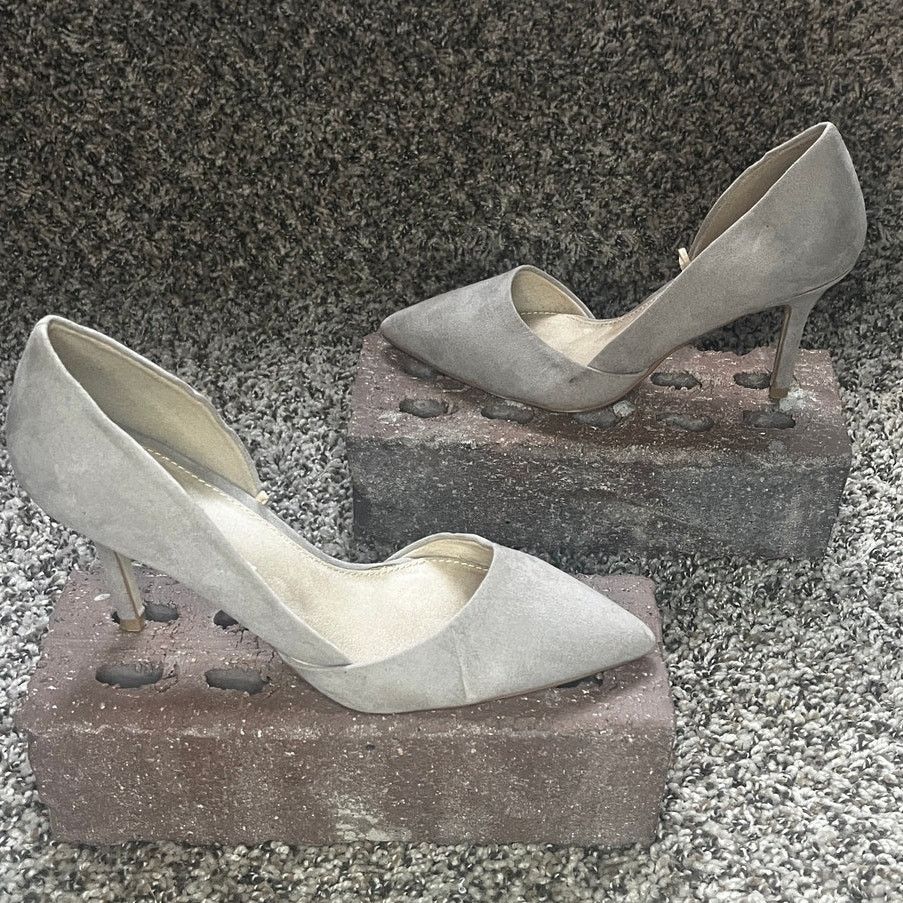 Old Navy Old Navy Suede D'Orsay Stilettos Heel Pump Dark Taupe 7 Size US 7 / IT 37 - 3 Thumbnail