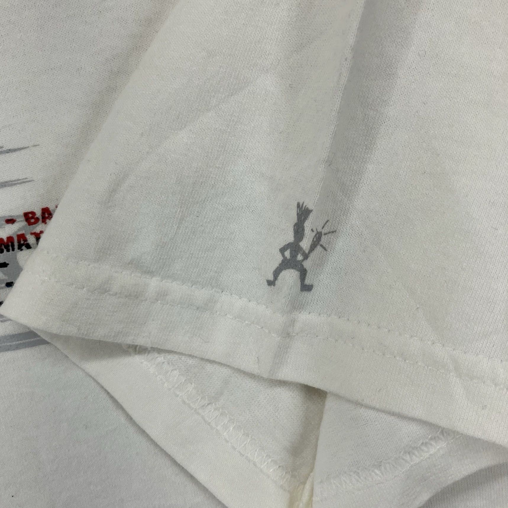 Vintage VINTAGE Balle de Match Tennis T-Shirt Medium Double-Sided 2004 Graphic Print White USA Mens Size US M / EU 48-50 / 2 - 6 Thumbnail