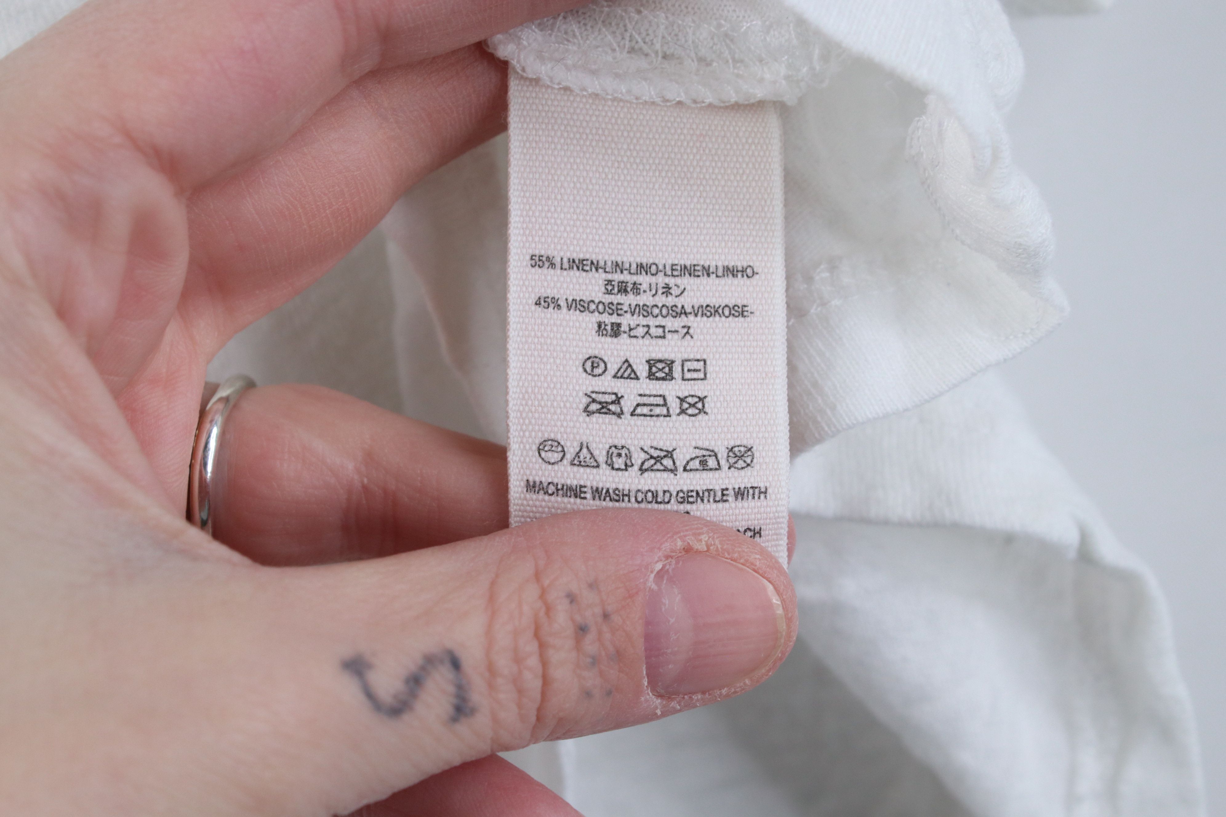 Free People Free People Sheer Babydoll Linen Blend Boxy Fit T-Shirt Size XS / US 0-2 / IT 36-38 - 9 Thumbnail