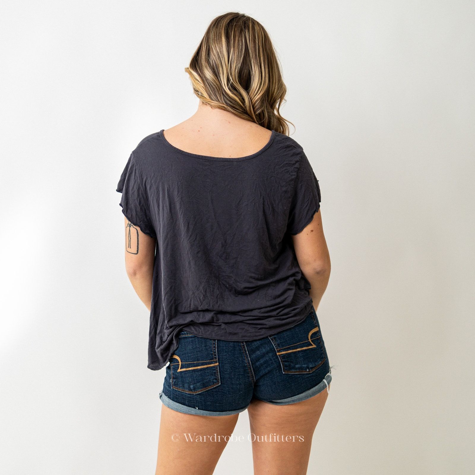 American Eagle Outfitters AEO Space Zodiac Star Chart Grey Tee Shirt Size L / US 10 / IT 46 - 4 Thumbnail