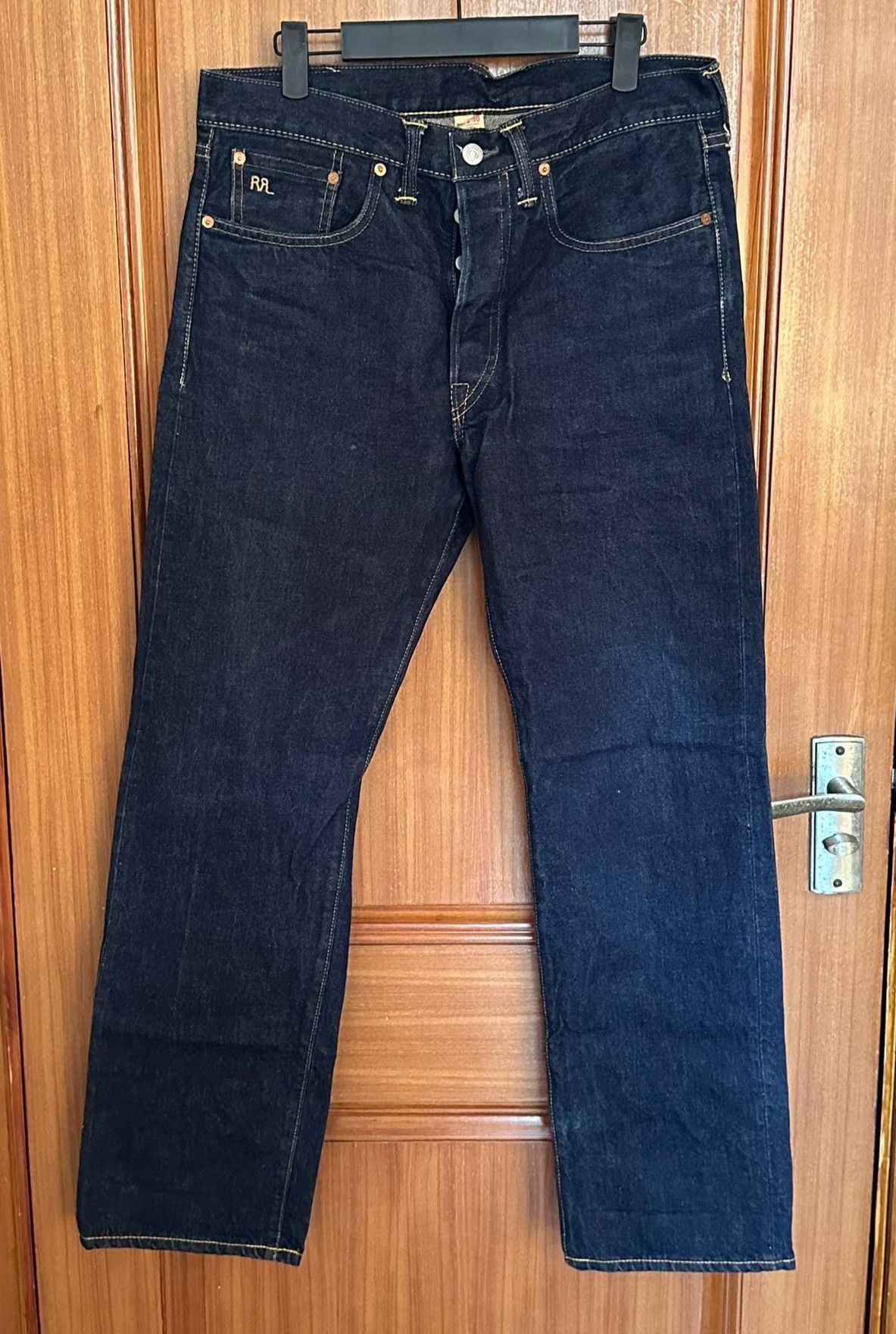 RRL Ralph Lauren RRL Raw Denim Straight Jeans Size US 32 / EU 48 - 1 Thumbnail