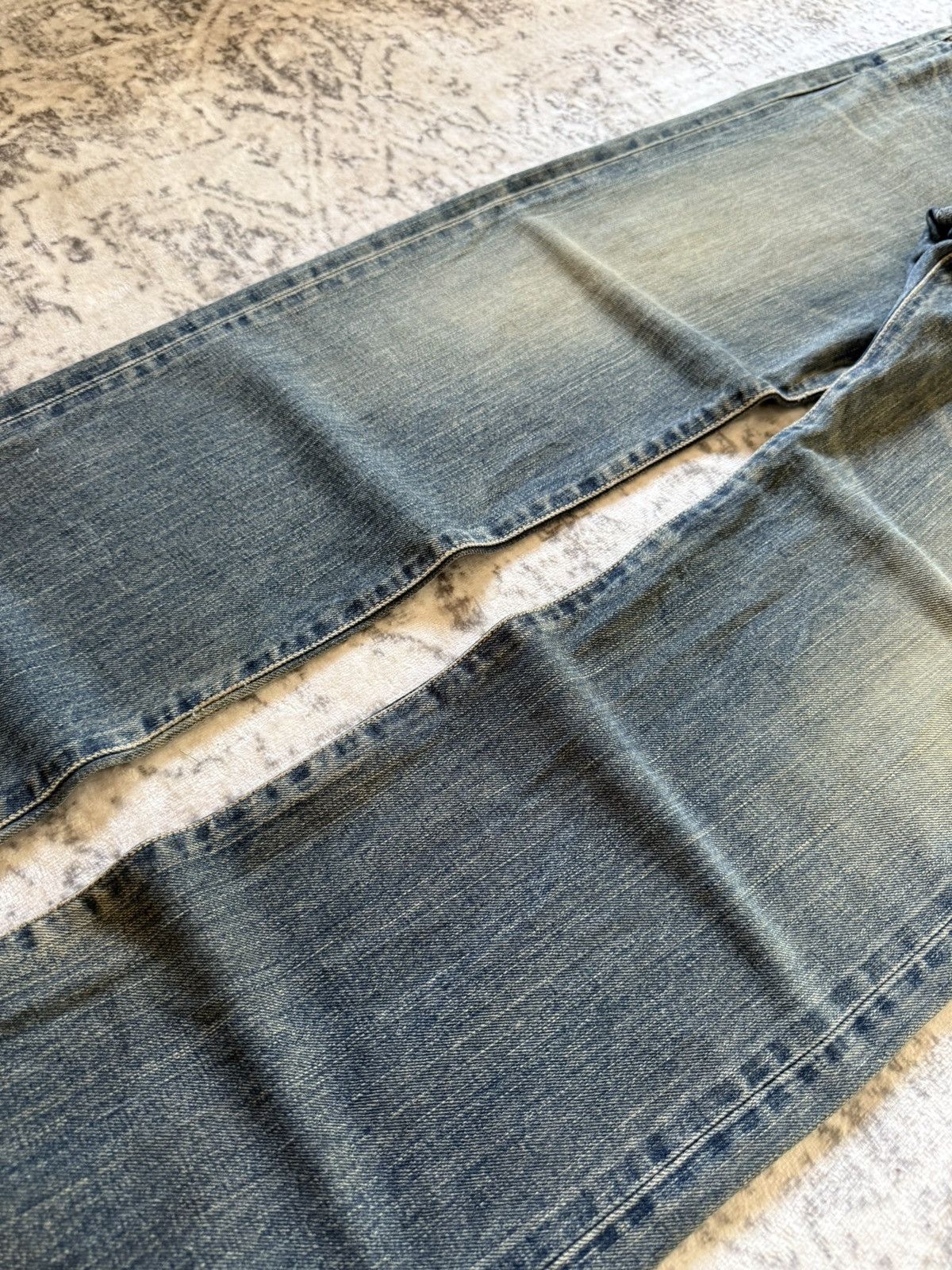 Kapital Vintage Edwin 505 Earthy Mud Wash Selvedge Loose Jeans Size US 32 / EU 48 - 11 Thumbnail