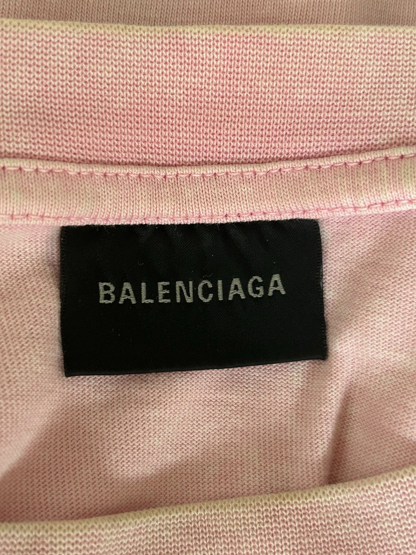 Balenciaga Balenciaga SS23 Blur Letter Splash Pink Short Sleeve 2501-N Size US S / EU 44-46 / 1 - 3 Thumbnail