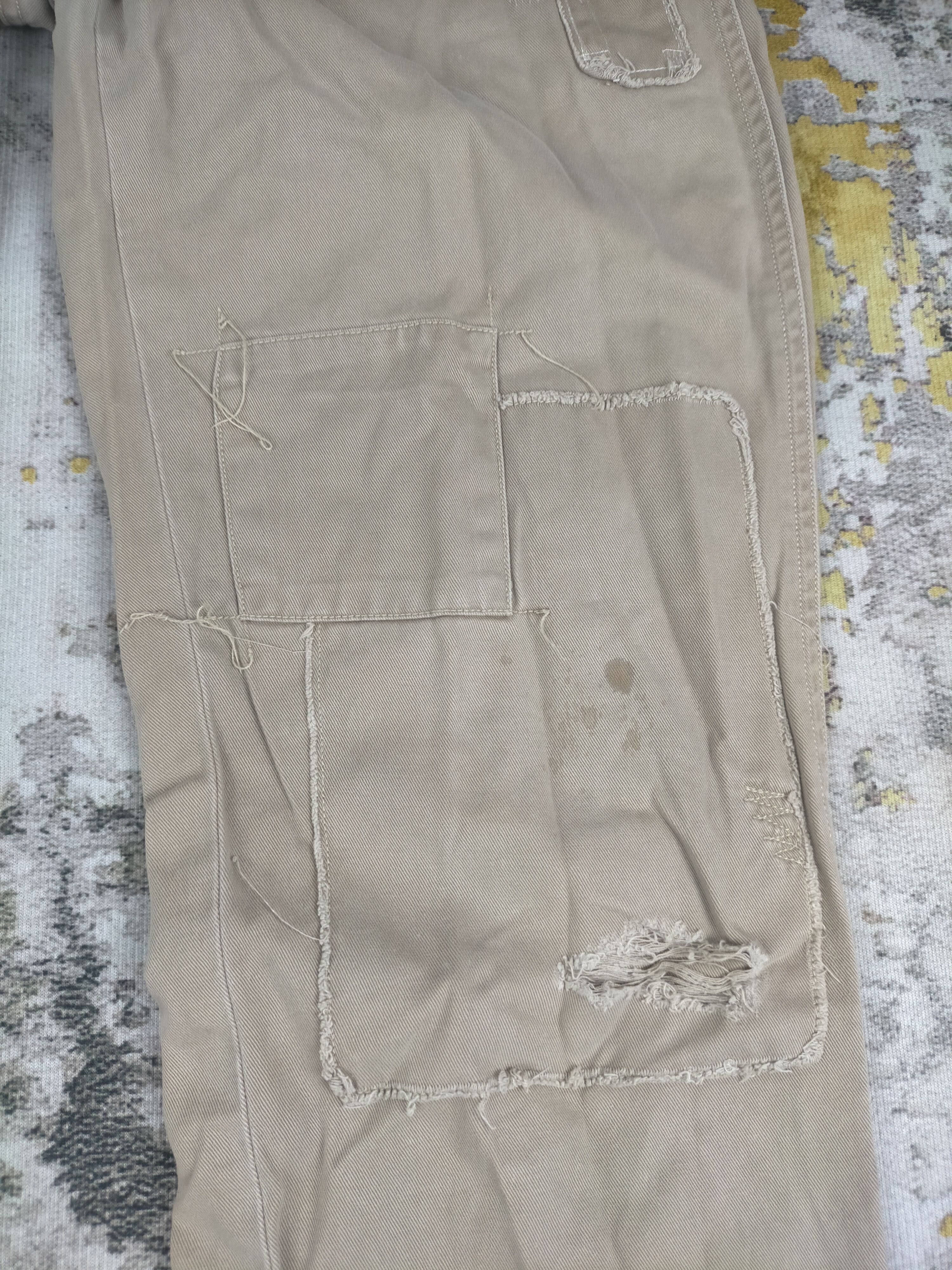 Ralph Lauren 🔥 Vintage Polo Ralph Lauren Patchwork Distressed Pants Size US 34 / EU 50 - 3 Thumbnail