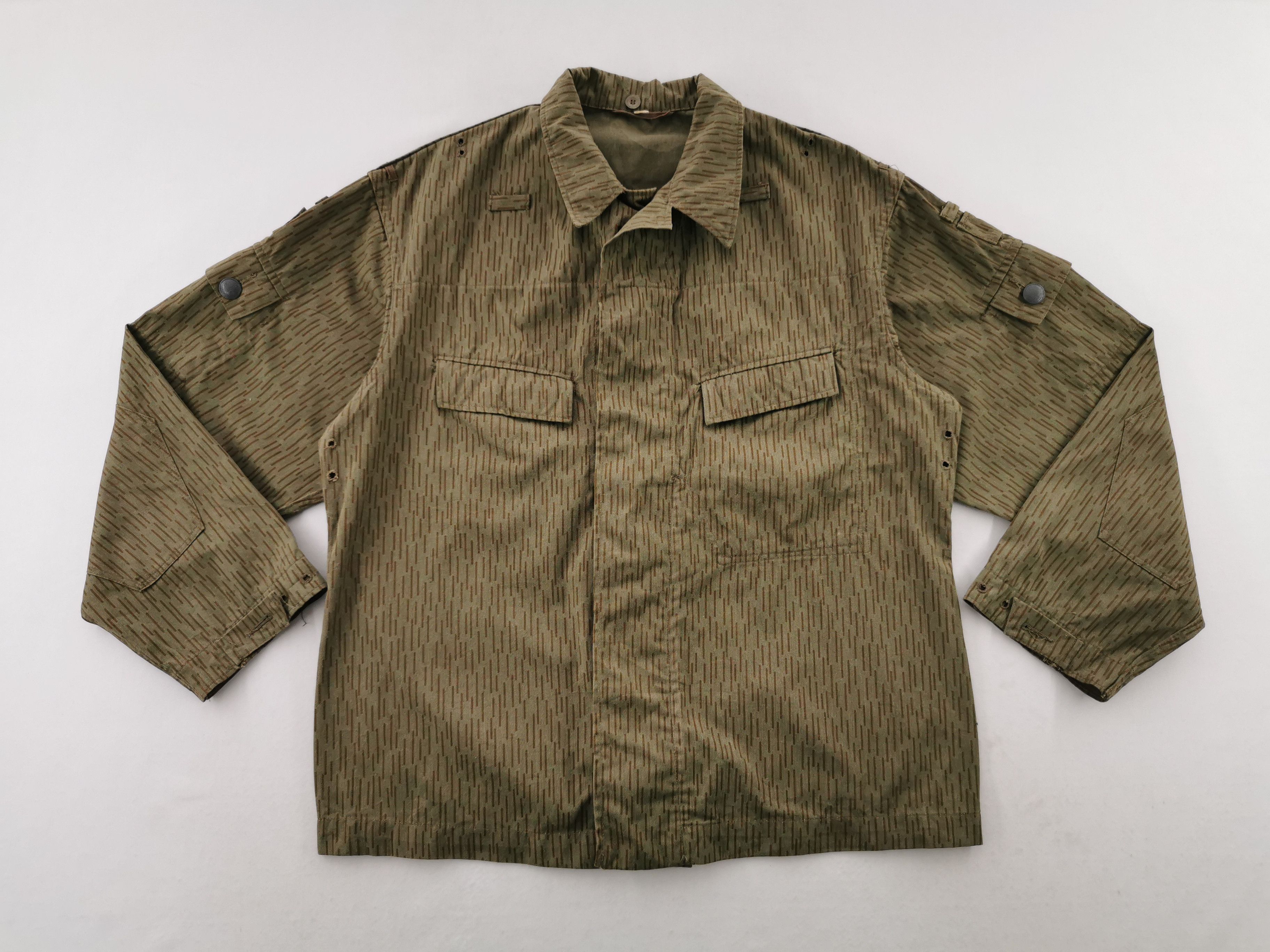 Vintage Vintage 80's Army OG Germany Rain Drop Camo Uniform Jacket Size US M / EU 48-50 / 2 - 3 Thumbnail