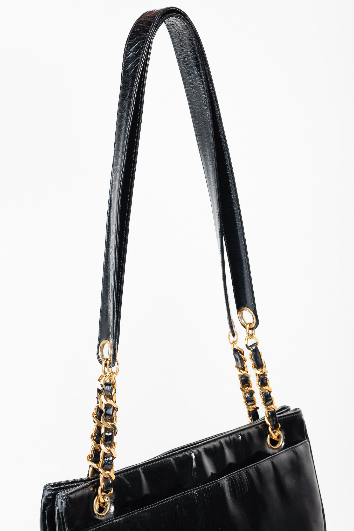 Chanel Chanel Vintage Black Patent Gold Plated CCs Shoulder bag Size ONE SIZE - 6 Thumbnail
