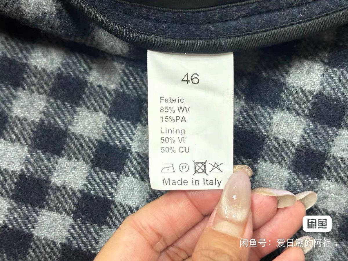 Raf Simons Raf Simons Wool check coat Size US M / EU 48-50 / 2 - 8 Thumbnail