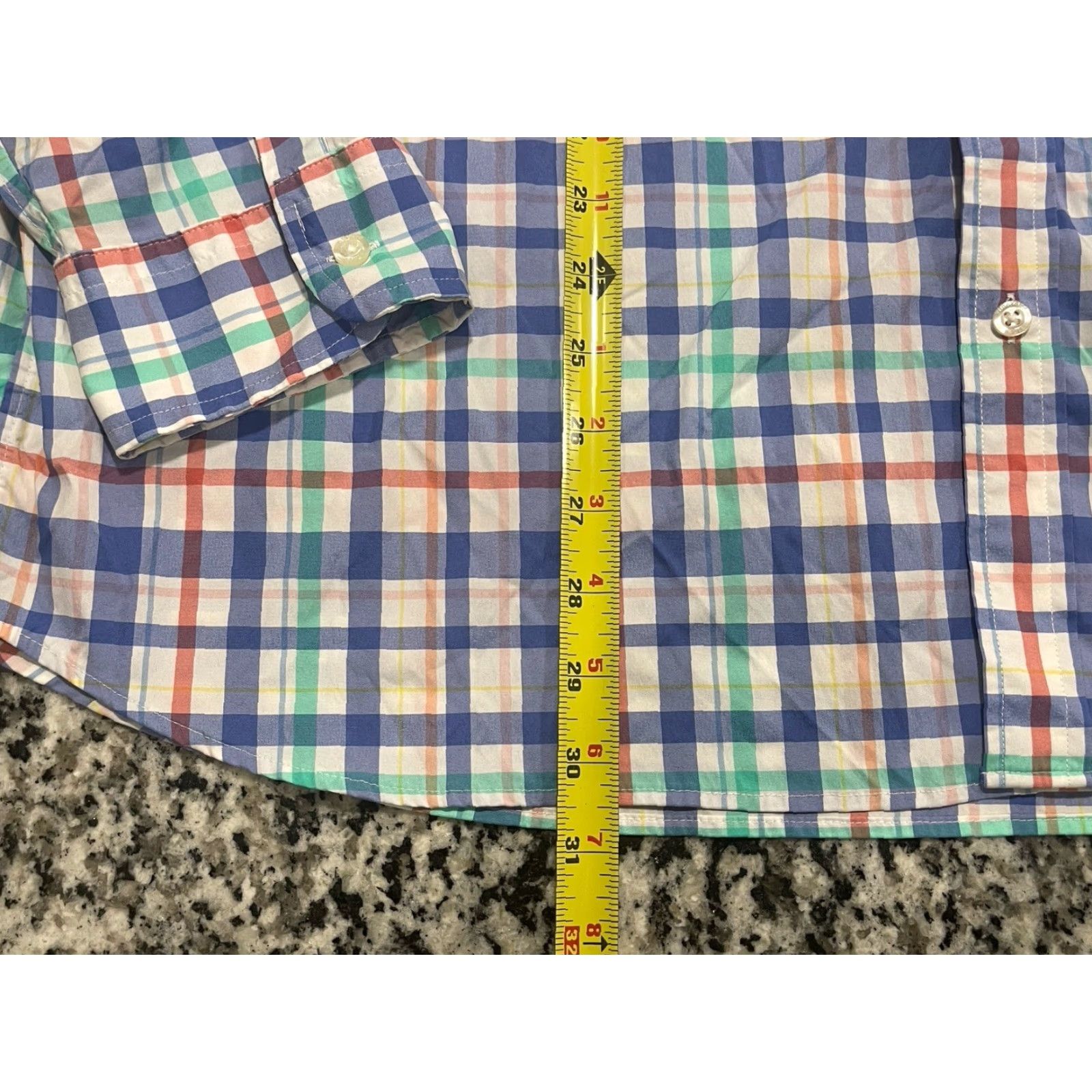 Vineyard Vines VINEYARD VINES Classic Fit Whale Shirt Men 2XL Multicolor Plaid Nylon Long Sleeve Size US XXL / EU 58 / 5 - 2 Thumbnail