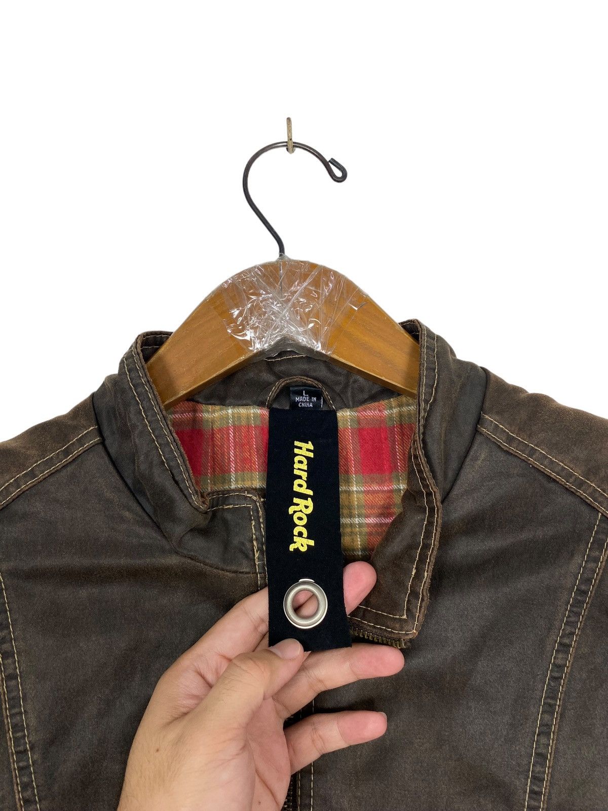 Hard Rock Cafe Hard Rock Cafe Baltimore Brown Motorcycle Tied Sides Jacket Size S / US 4 / IT 40 - 6 Thumbnail