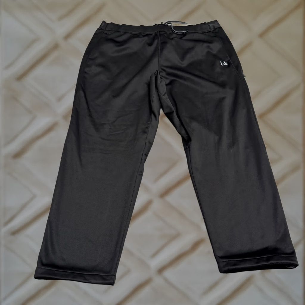 Vintage AND1 Tech Fleece Track Pants Mens 3XL Black with Pockets - Straight Leg, Fleece, Regular Fit, Polyester, Casual Activewear Size US 39 - 1 Thumbnail