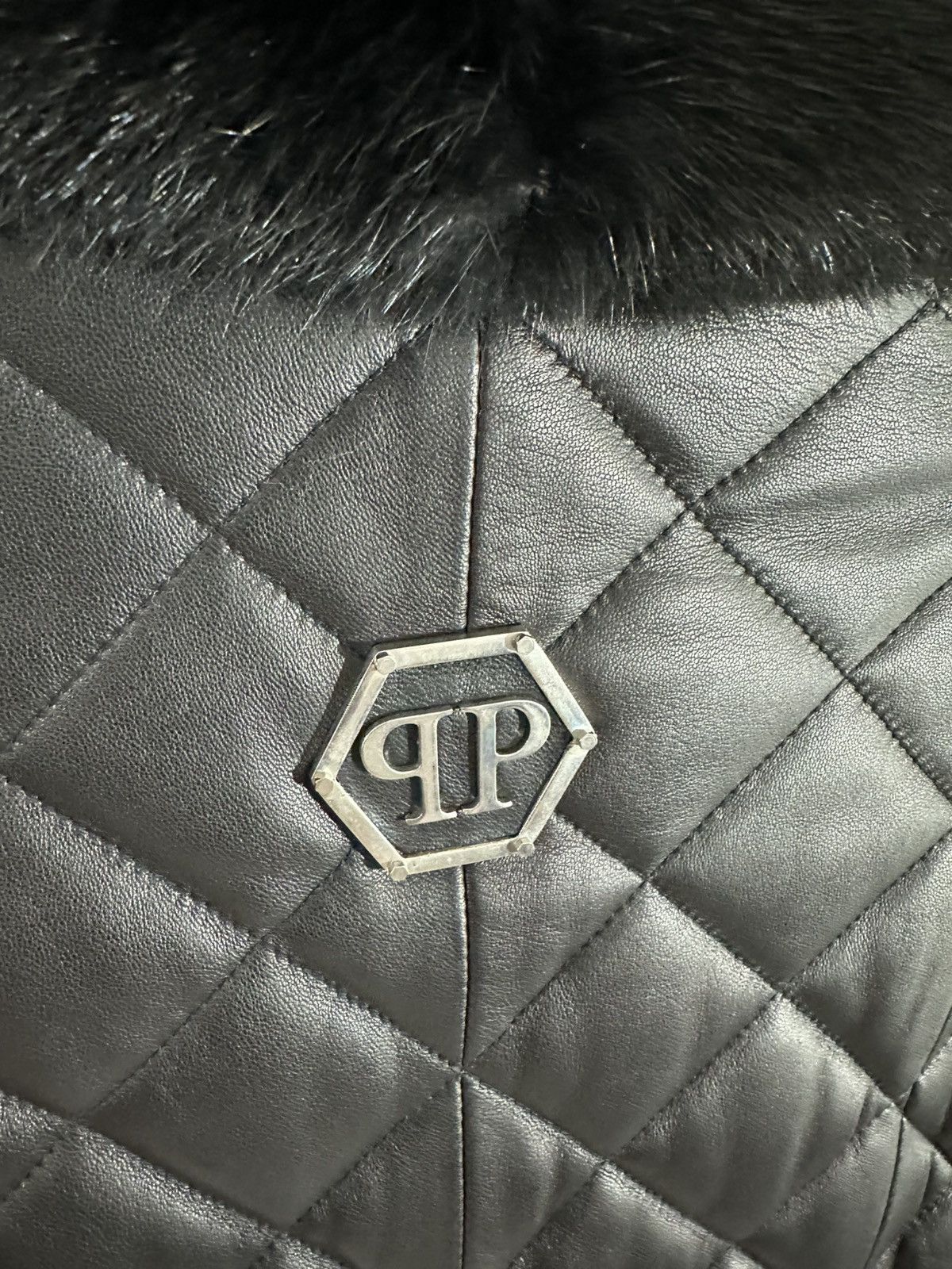 Philipp Plein Philipp Plein Leather Jacket Quilted Size US L / EU 52-54 / 3 - 14 Thumbnail