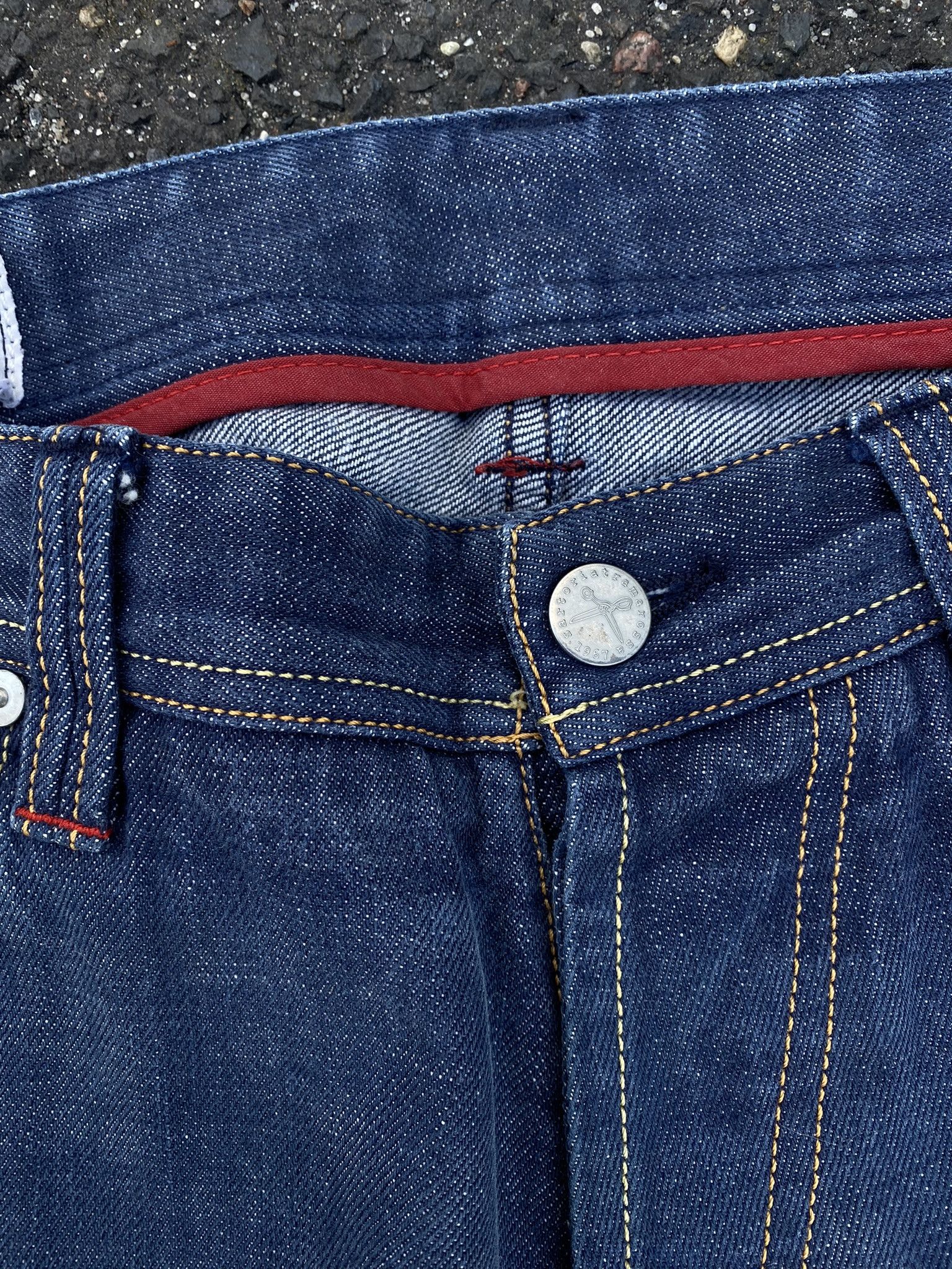 Designer SARTORIA TRAMAROSSA hand made Italy Selvedge Raw Denim Size US 32 / EU 48 - 8 Thumbnail
