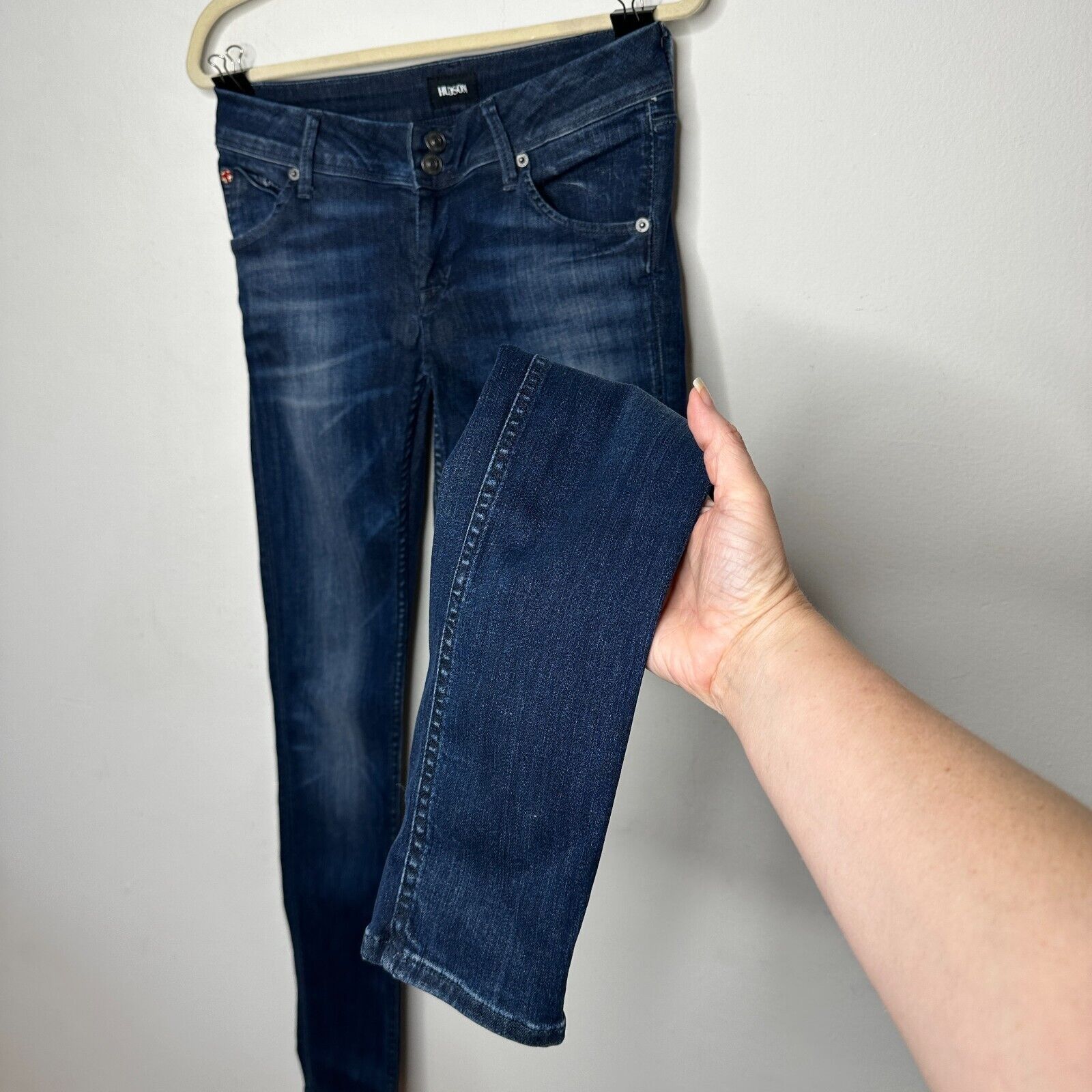 Hudson Hudson Collin Blue Wash Electric Clover Skinny Jeans 26 Size 26" / US 2 / IT 38 - 4 Thumbnail