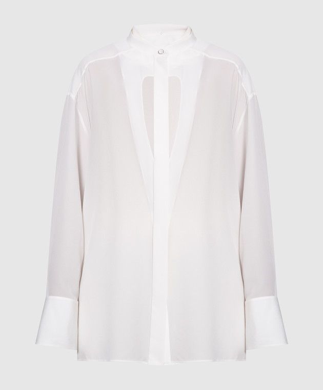 o1y0925 Silk Shirt in White