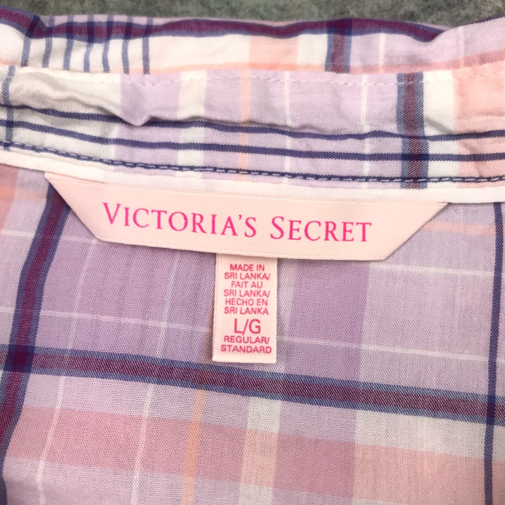 Victoria's Secret VICTORIA'S SECRET Women's Button-Up Shirt Large Purple Solid Long Sleeve Casual Size L / US 10 / IT 46 - 4 Thumbnail