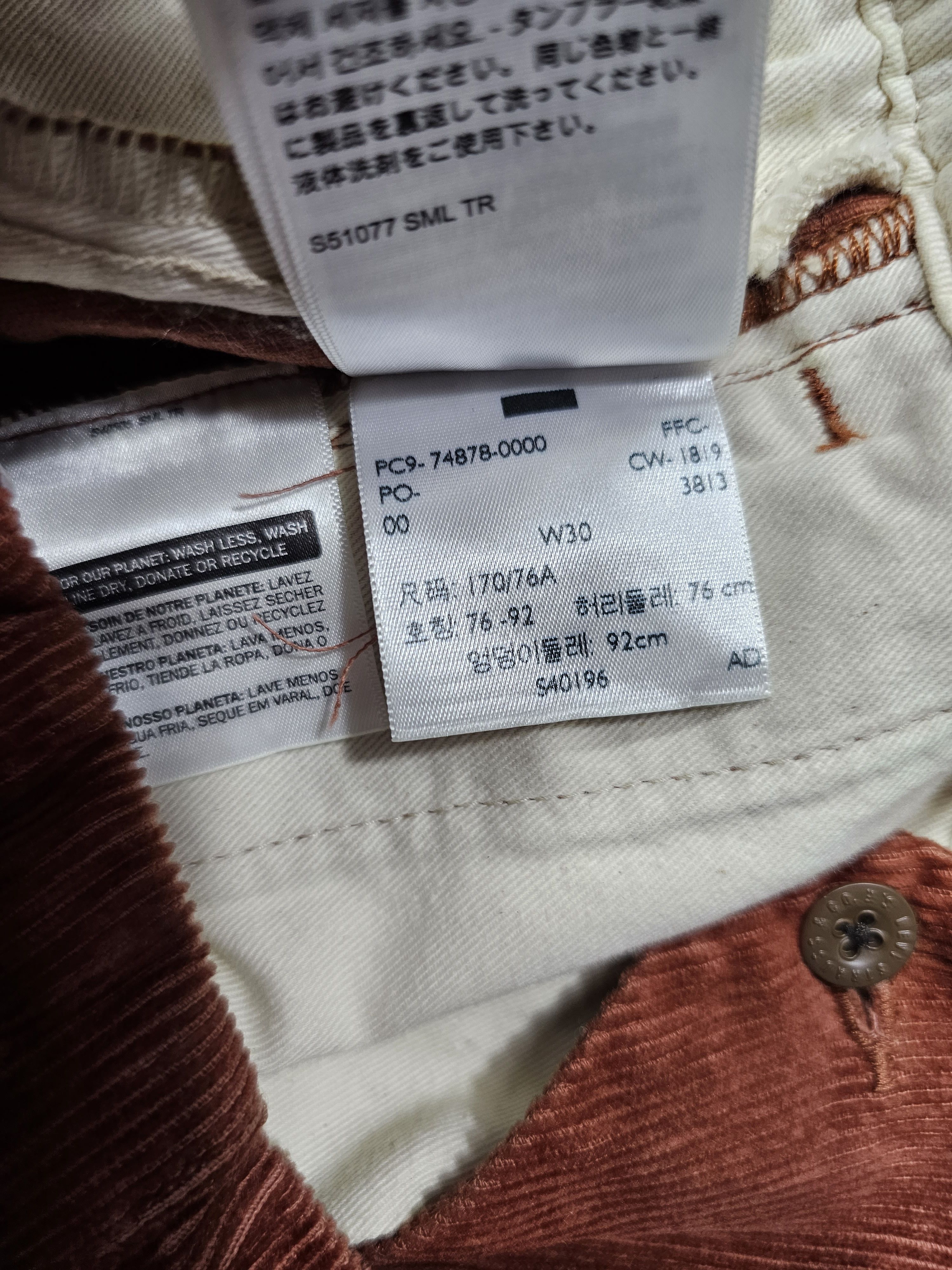 Levi's Vintage Clothing NWT Levi's Vintage Clothing 1919 Cords Pant W30 Repro FW19 Size US 30 / EU 46 - 9 Thumbnail