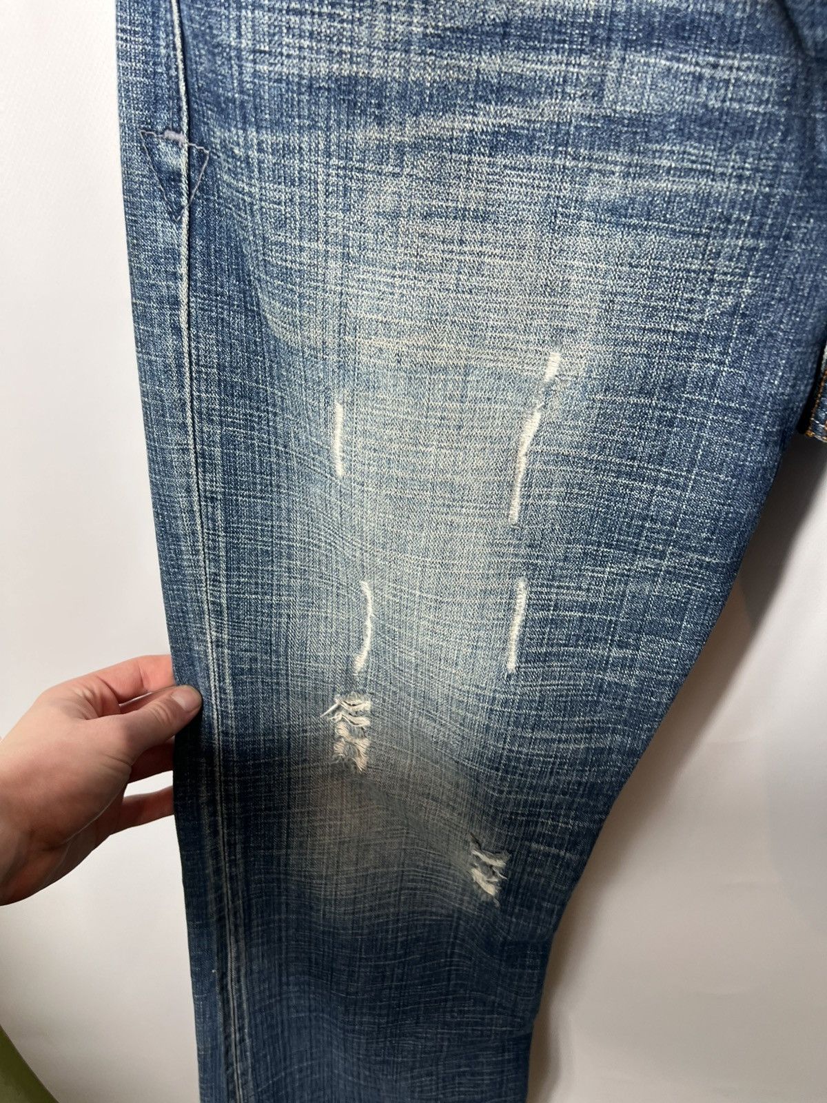 Diesel Vintage streetwear y2k sk8 Diesel Distressed Denim Pants Size US 36 / EU 52 - 5 Thumbnail