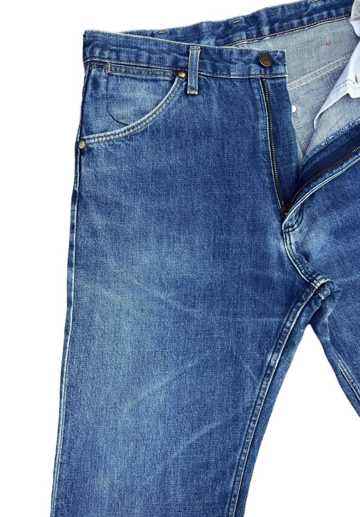 Vintage Vintage Wrangler Blue Bell Blue Denim Selvedge Jeans Size US 31 - 8 Thumbnail