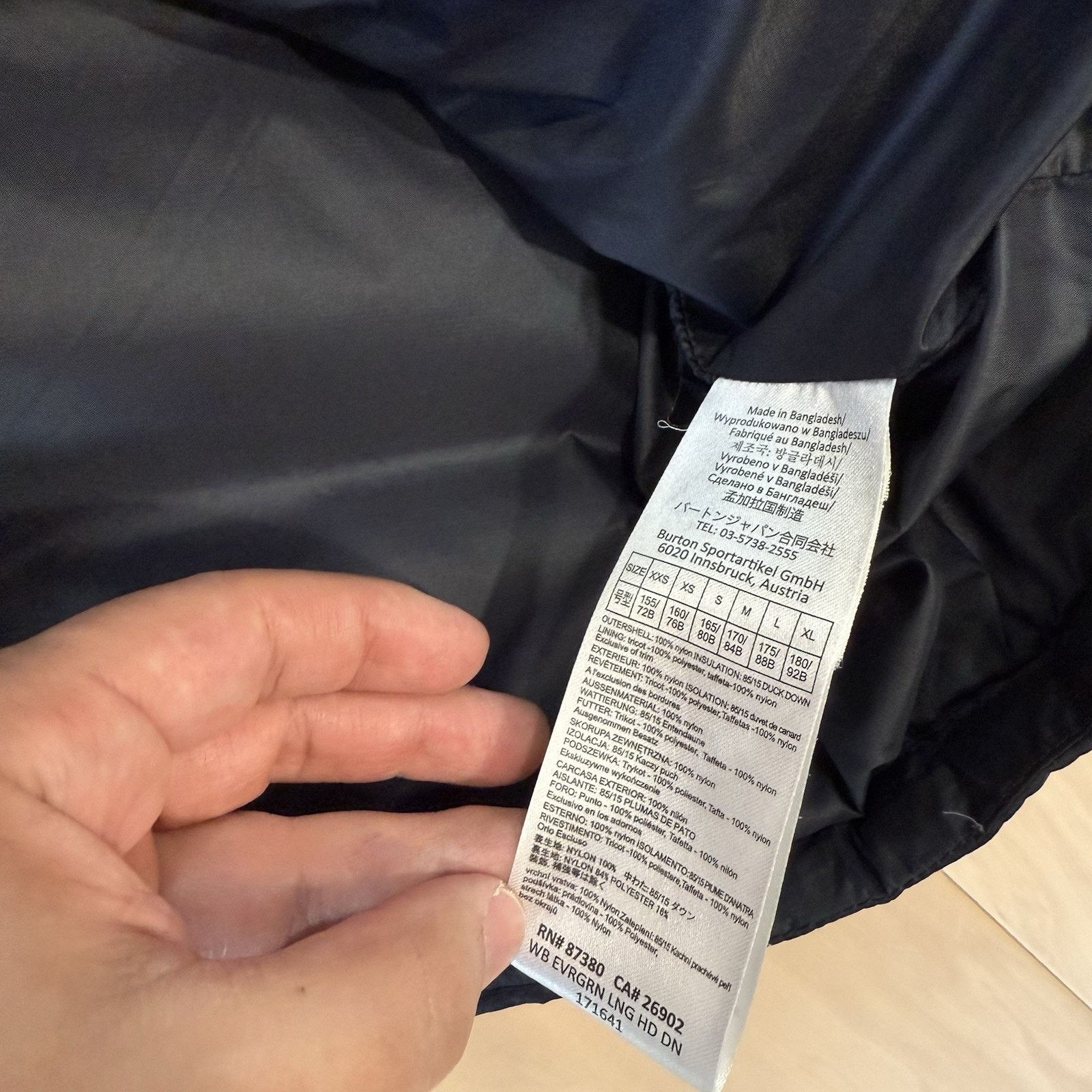 Burton Burton Down Jacket Women's Large Black Full Zip Long Puffer Size L / US 10 / IT 46 - 7 Thumbnail