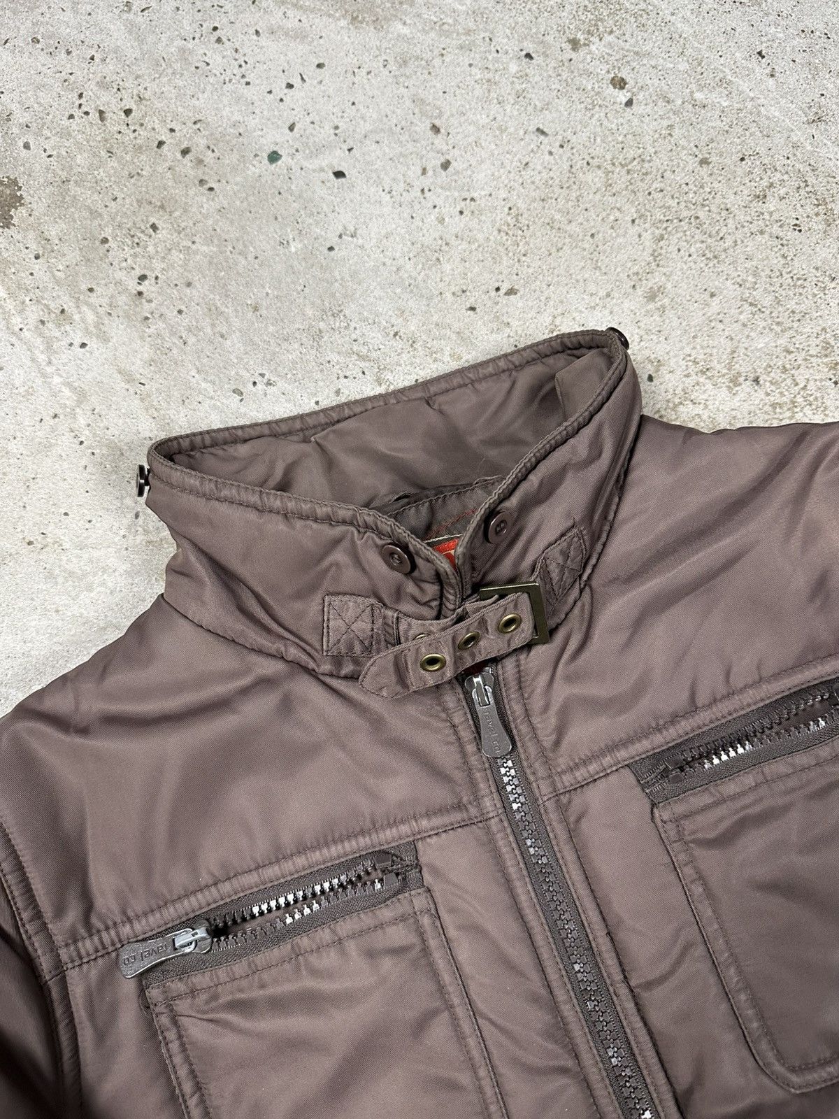 If Six Was Nine × Japanese Brand × Le Grande Bleu (L.G.B.) Vintage Y2K Brown Utility Japanese Style Bomber Jacket Size US S / EU 44-46 / 1 - 7 Thumbnail