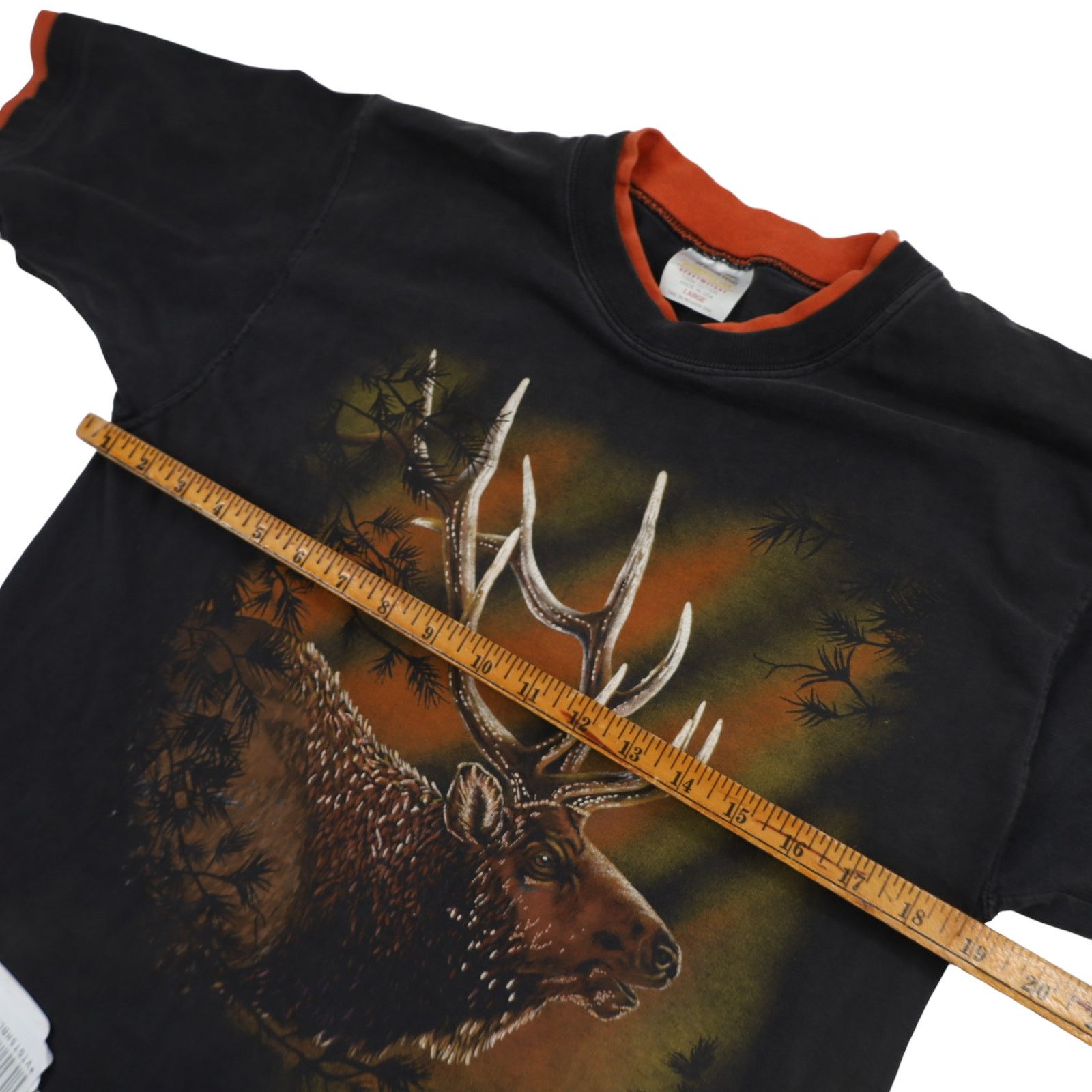 Vintage Vintage 90s Elk Graphic T Shirt Size US L / EU 52-54 / 3 - 8 Thumbnail