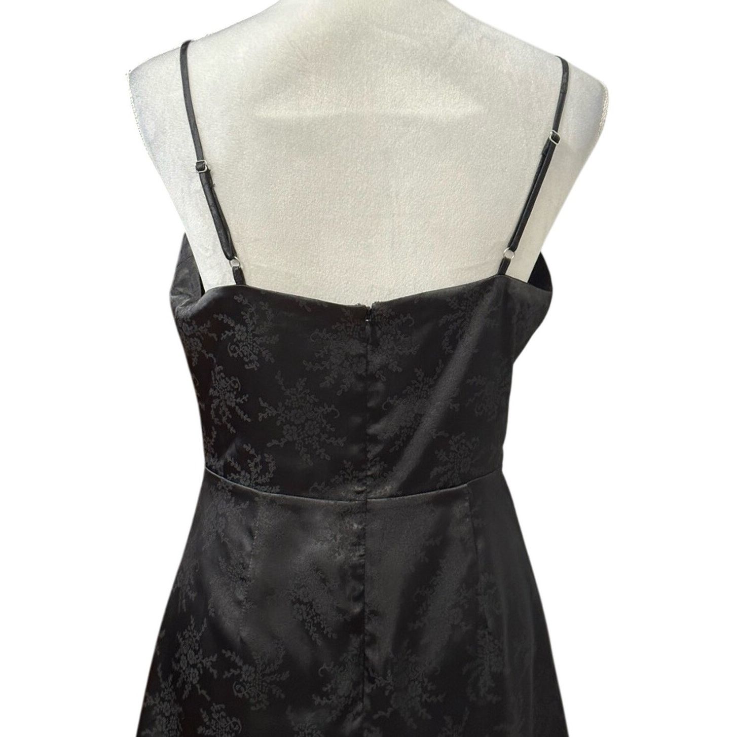 Other Bp Slip Dress Floral Jacquard Design Sleeveless Black Medium Size M / US 6-8 / IT 42-44 - 5 Thumbnail