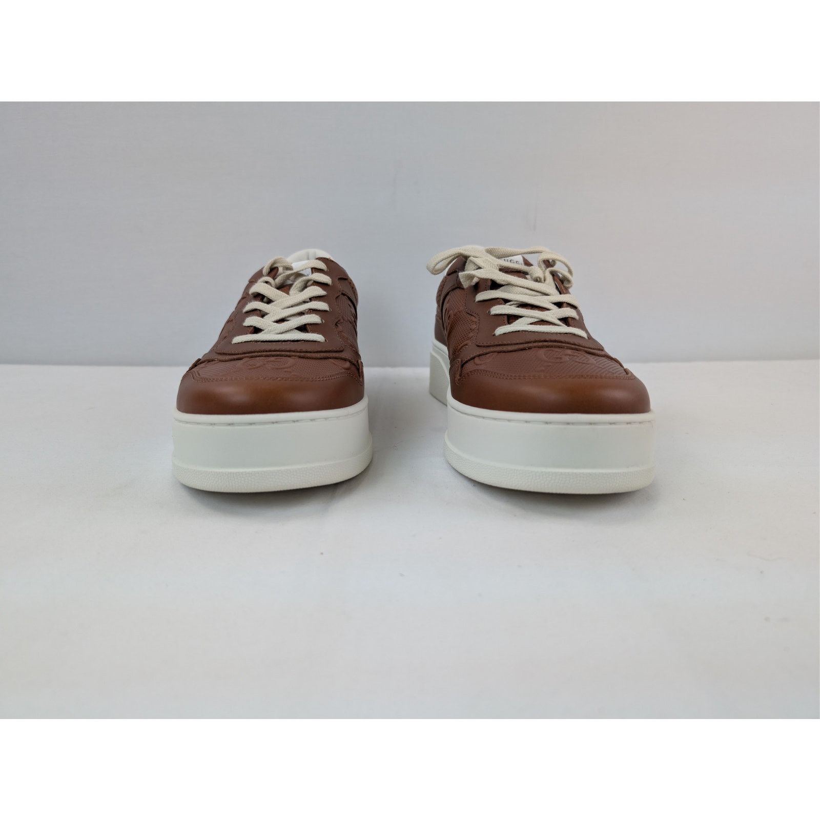 Gucci o1rshd1 Low Top Sneakers in Brown with White Sole Size US 12 / EU 45 - 9 Thumbnail