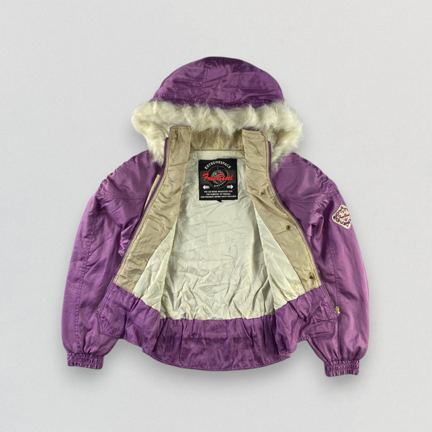 Japanese Brand Vintage Ski Jacket Faux Fur Hooded Size US L / EU 52-54 / 3 - 2 Thumbnail