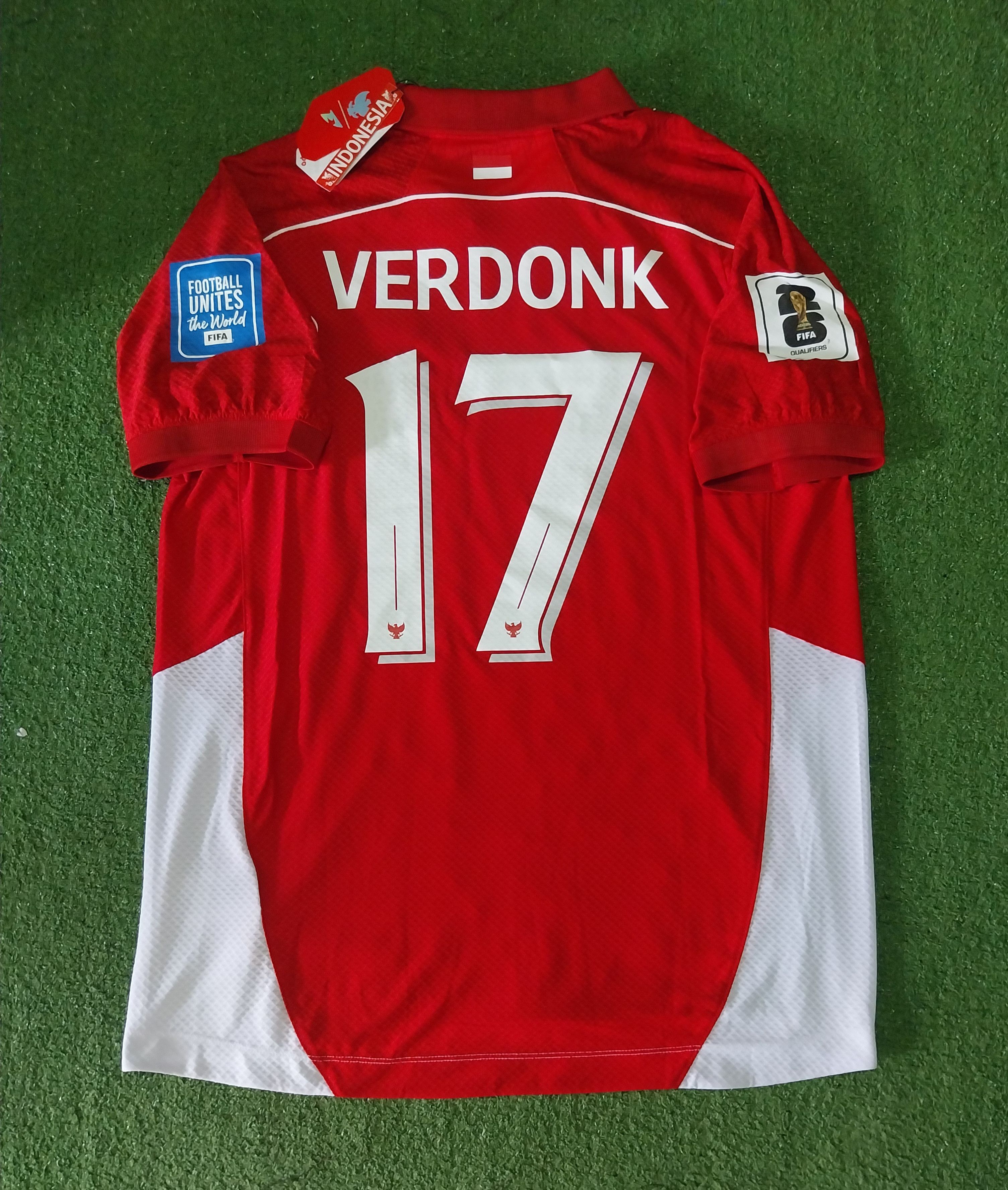 Other Indonesia home 2025 calvin verdonk jersey football Size US XL / EU 56 / 4 - 1 Thumbnail