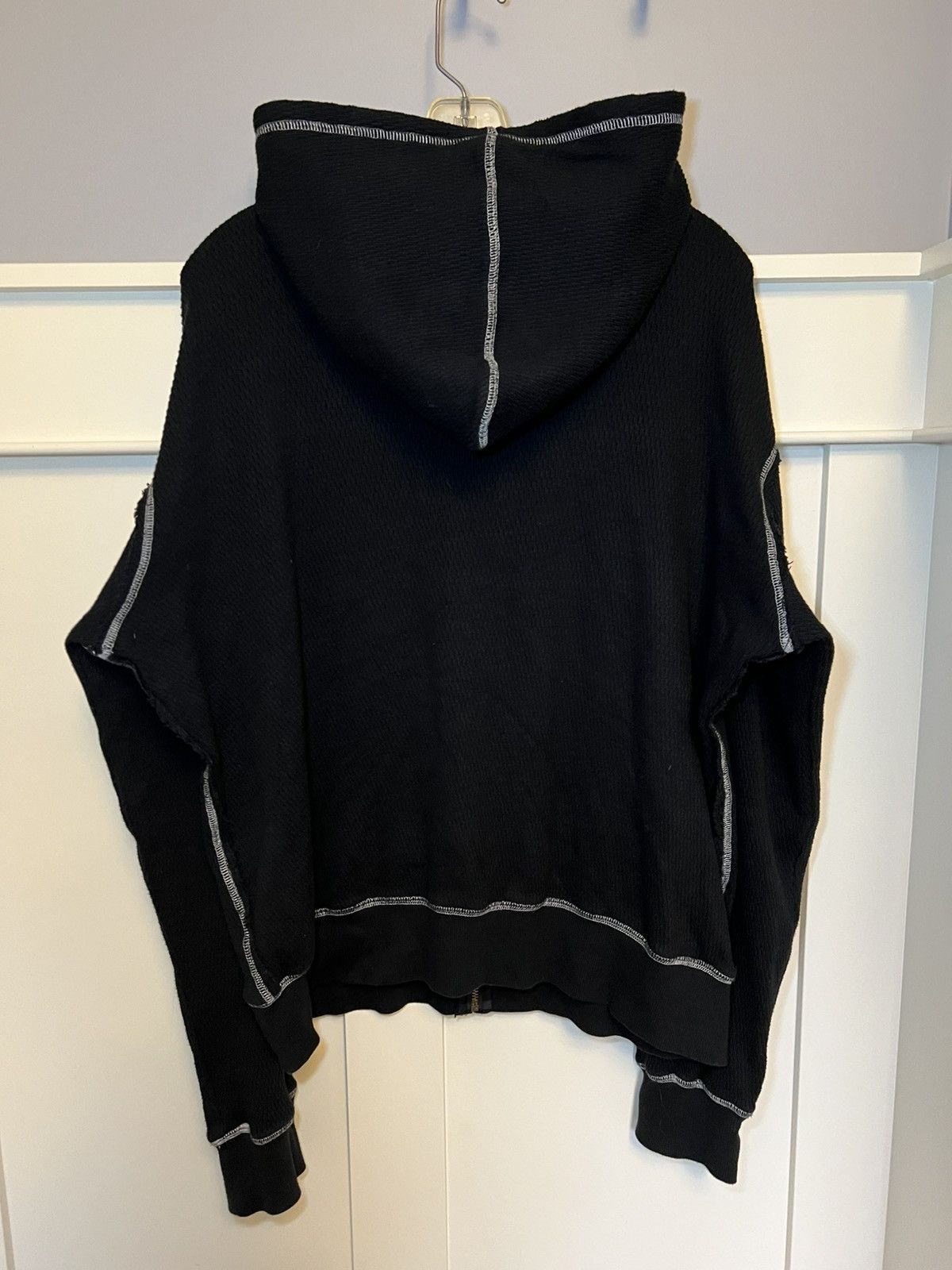 Guess Vintage Guess Jeans knit wing patchwork zip-up hoodie Size US XL / EU 56 / 4 - 2 Thumbnail
