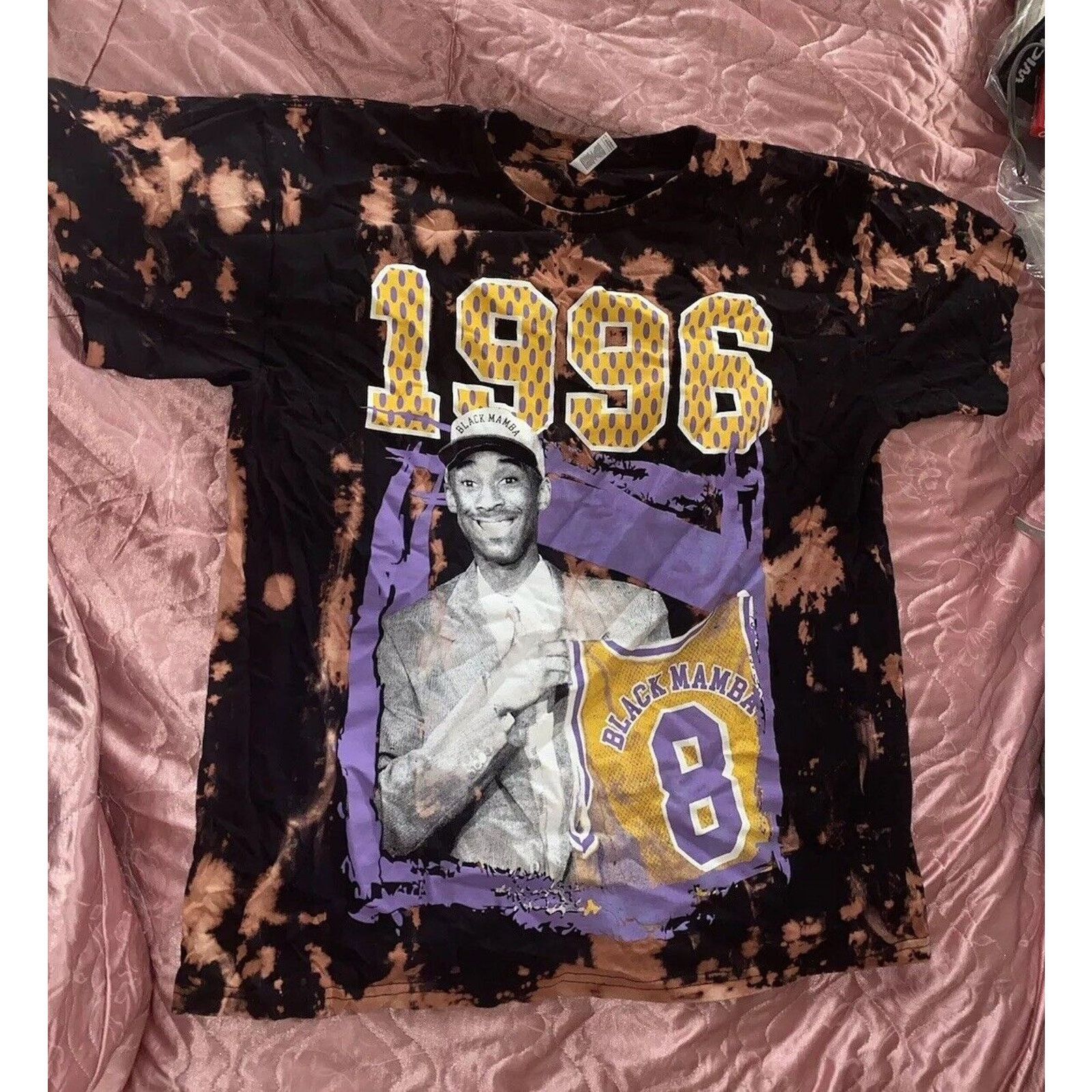 Alstyle Kobe Bryant LA Lakers 1996 Finals MVP T Shirt Tie Dye Sz XL Size US XL / EU 56 / 4 - 7 Thumbnail