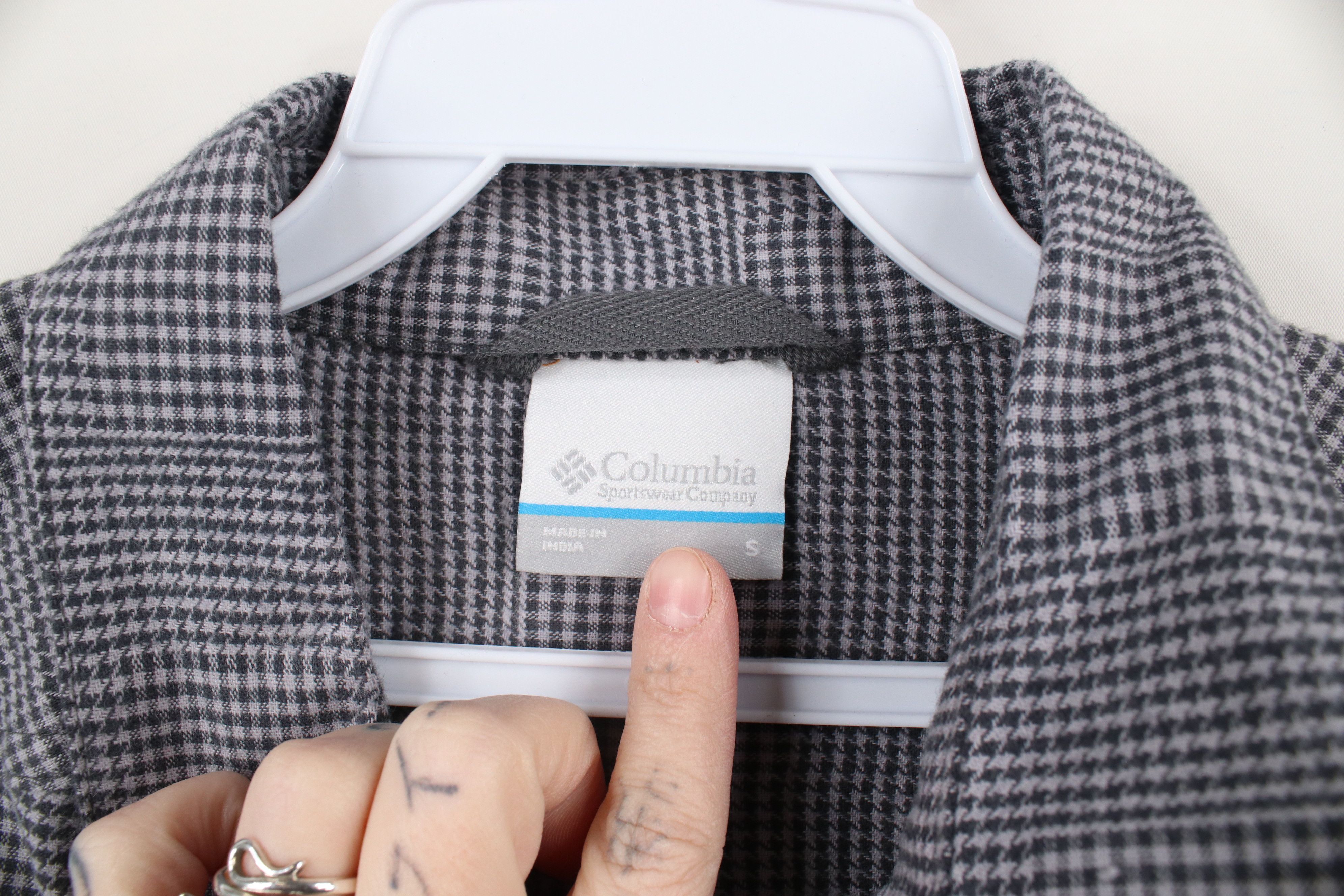 Columbia × Vintage Deadstock Vintage Y2K Columbia Houndstooth Flannel Shirt Size US S / EU 44-46 / 1 - 8 Thumbnail