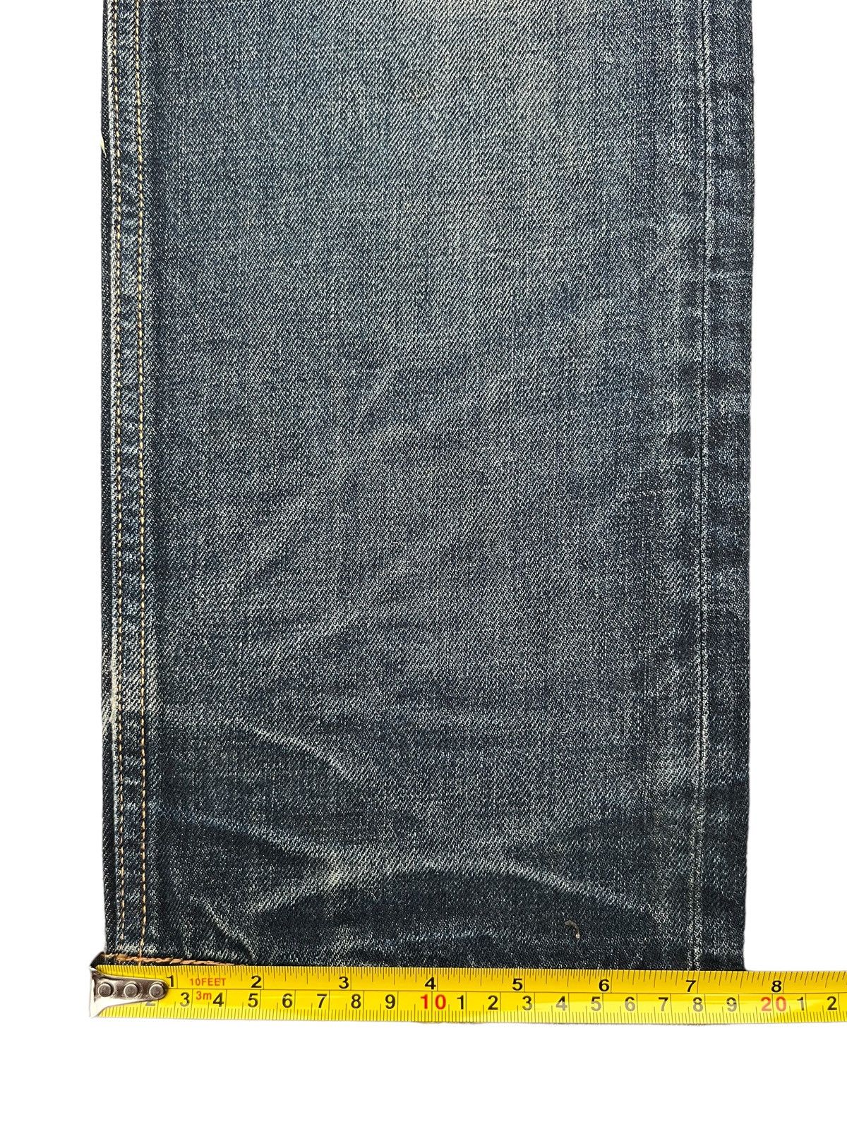 Japanese Brand × Le Grande Bleu (L.G.B.) Vintage Japanese Brand Mud Faded Washed Distressed Jeans Size US 35 - 13 Thumbnail