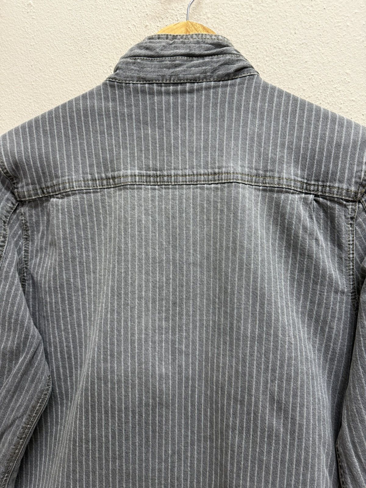 Japanese Brand Dogman Workwear Hickory Stripe Denim Jacket Size US S / EU 44-46 / 1 - 21 Thumbnail