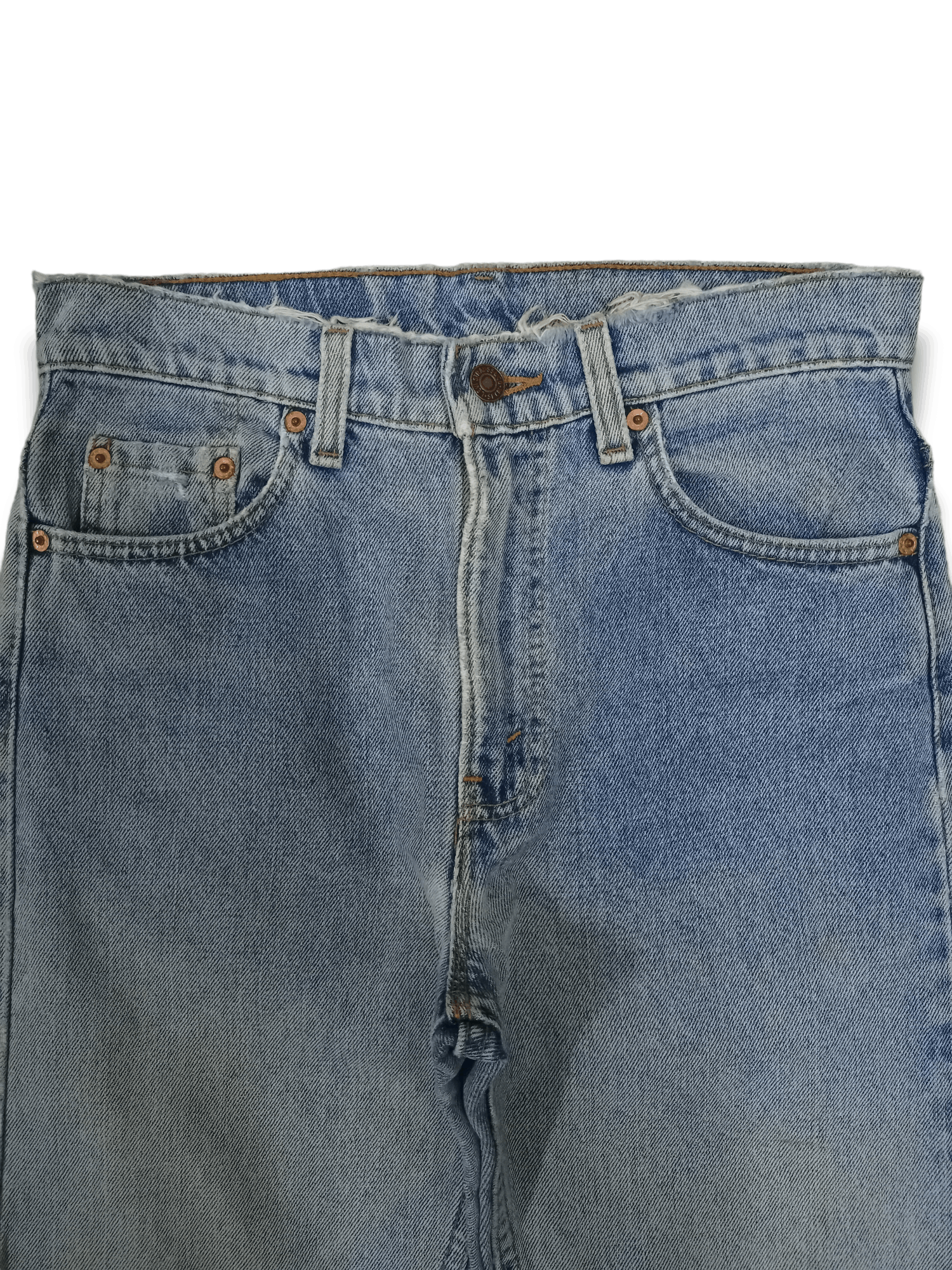 Levi's × Levi's Vintage Clothing Vintage Levis 505 Blue Wash Style Distressed Jeans 30x29 Size US 30 / EU 46 - 4 Thumbnail
