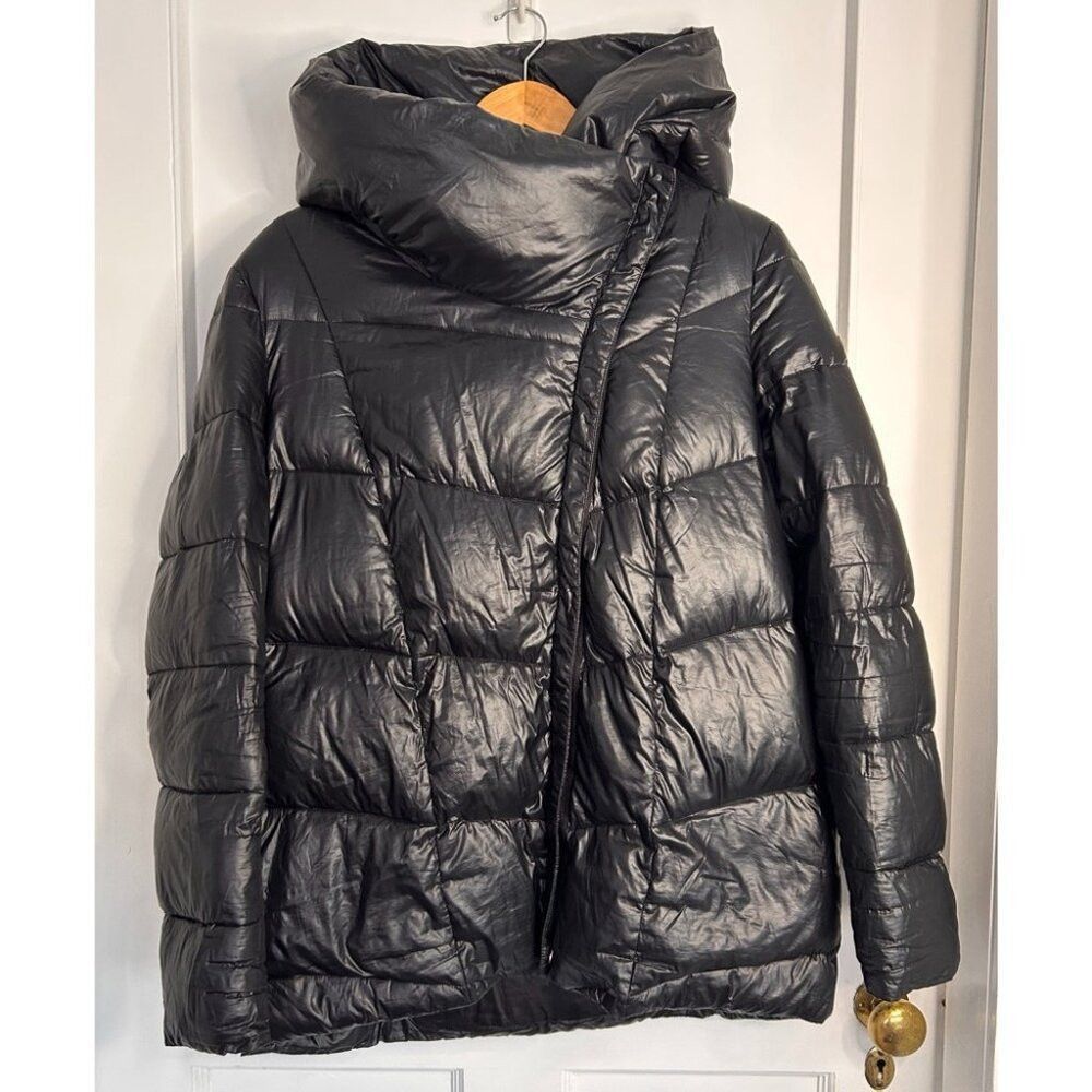 Donna Karan Donna Karan Black Down Puffer with Large Collar/Hood Neckli Size M / US 6-8 / IT 42-44 - 5 Thumbnail