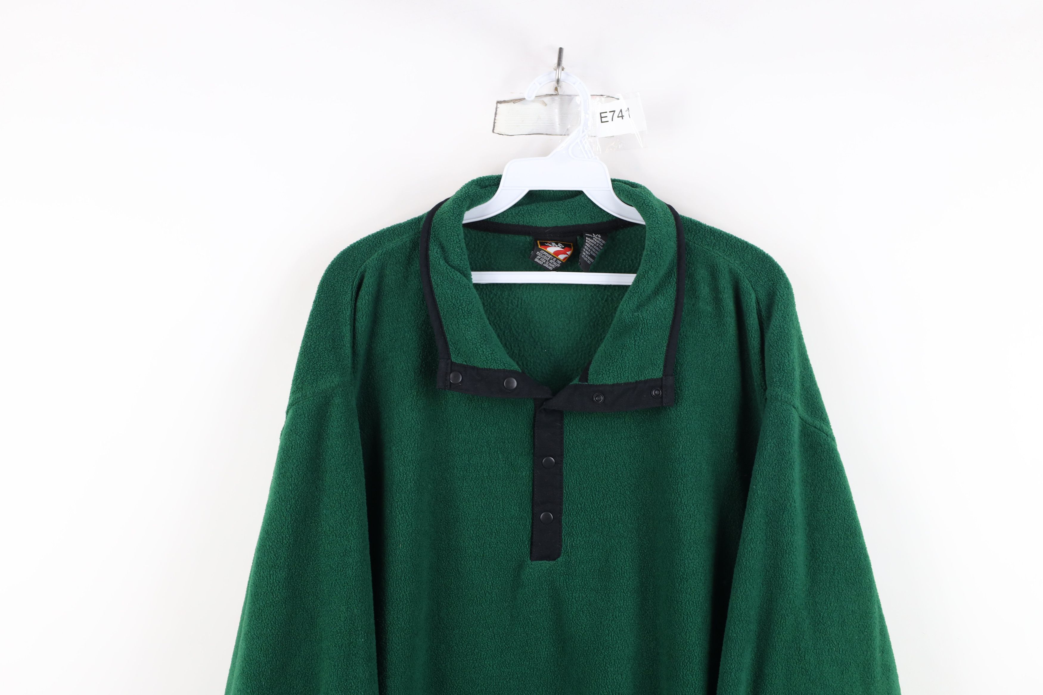 Vintage Vintage 90s USA Olympics Snap Button Pullover Fleece Sweater Size US L / EU 52-54 / 3 - 2 Thumbnail