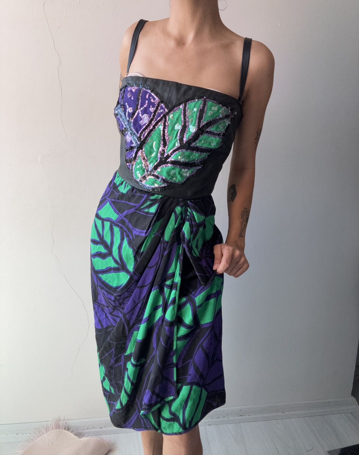 Vintage 90’s vakko dress Size XL / US 12-14 / IT 48-50 - 2 Thumbnail