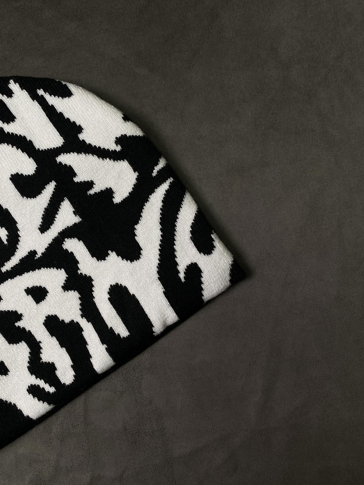 Japanese Brand Rare Life is Porno Spider No Cuff Knit Black Beanie OS Size ONE SIZE - 4 Thumbnail