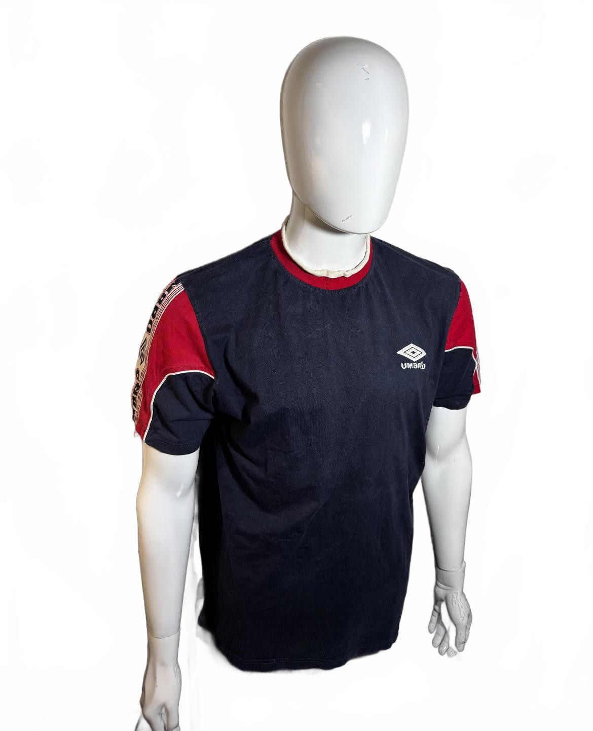Umbro Vintage Umbro Sports T-Shirt - Navy and Red Size US L / EU 52-54 / 3 - 2 Thumbnail