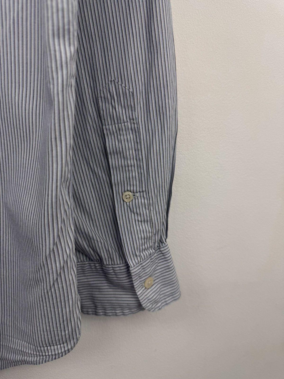 Polo Ralph Lauren Polo Ralph Lauren Men Striped Shirt Light Blue Size XL Size US XL / EU 56 / 4 - 6 Thumbnail