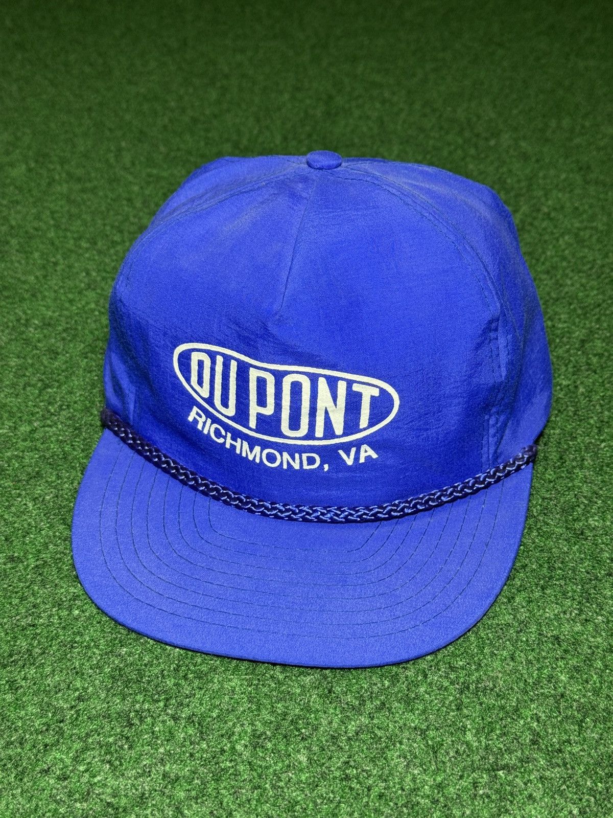 DuPont Vintage Dupont Richmond Virginia Blue 80s 90s Nissin Hat Size ONE SIZE - 1 Thumbnail