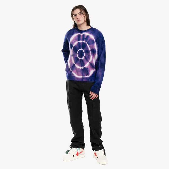 Off-White o1y0325 Crewneck Sweater in Purple/Blue Size US M / EU 48-50 / 2 - 4 Thumbnail