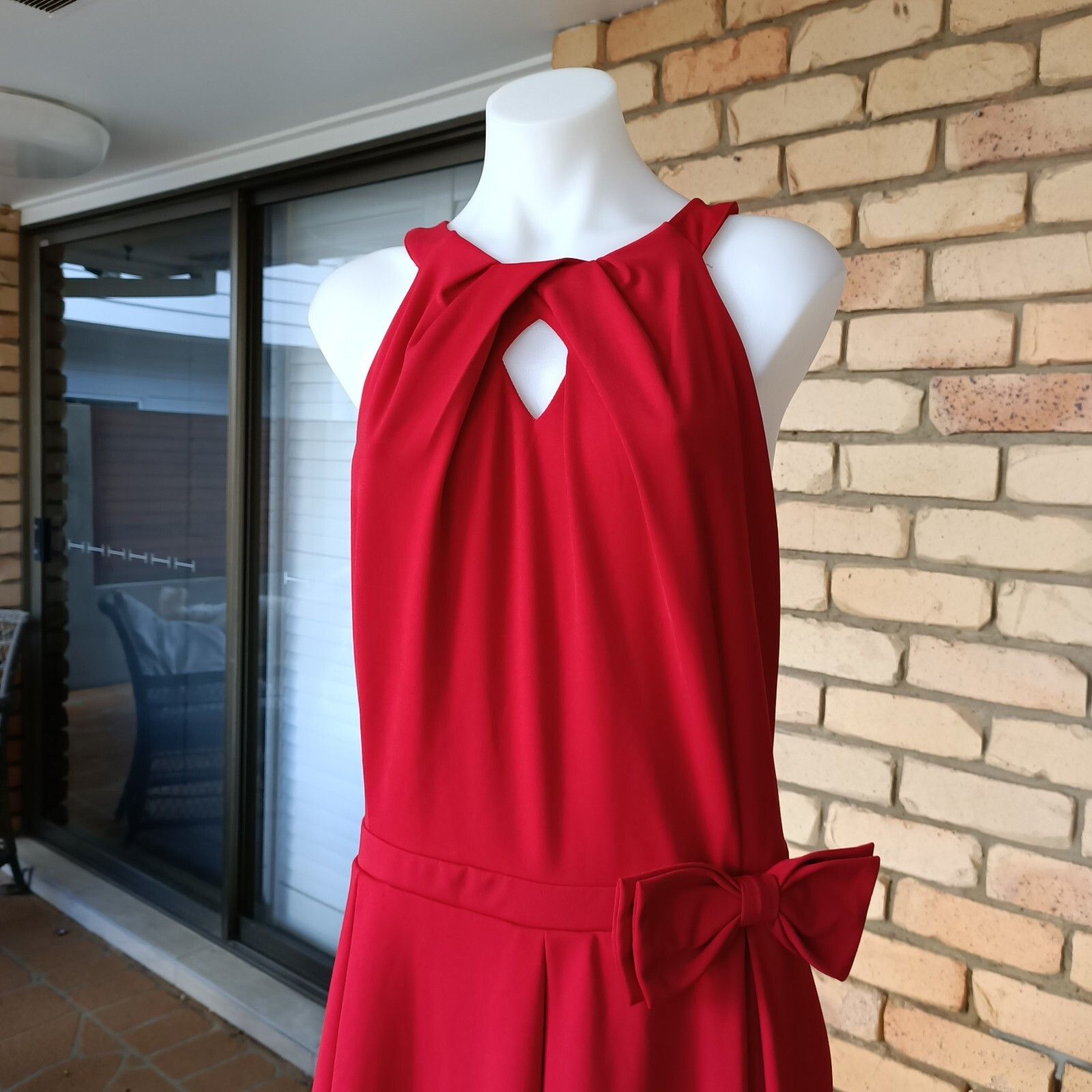 Designer × Vintage Lindy Bop Womens Fit & Flare Pleated Dress Sleeveless Pinup Size XXL / US 16-18 / IT 52-54 - 4 Thumbnail