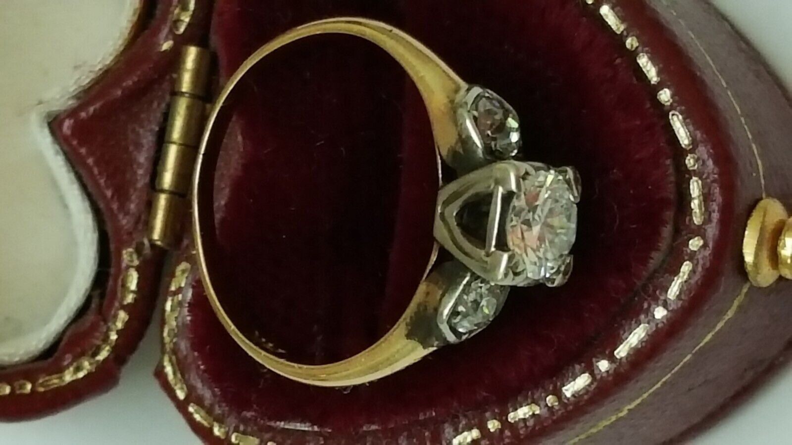 Other Antique 14kt Yellow Gold .80ct Diamond Engagement Ring Size ONE SIZE - 3 Thumbnail