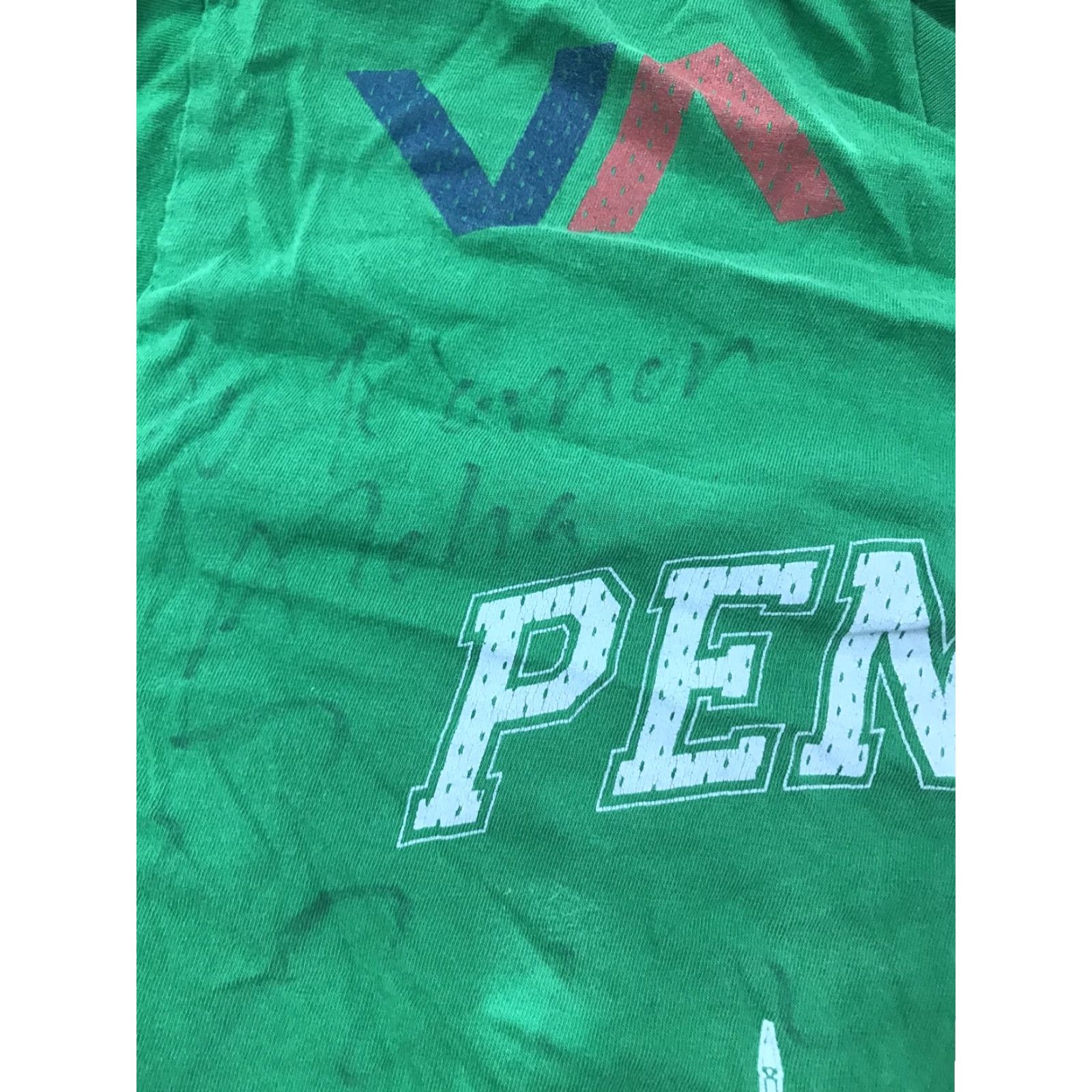 RVCA RVCA Shirt Autograph Front And Back Large Crew Neck Short Sleeve Green Cotton Knit Men Regular L Vintage: No - T-Shirt Style? Size US L / EU 52-54 / 3 - 4 Thumbnail
